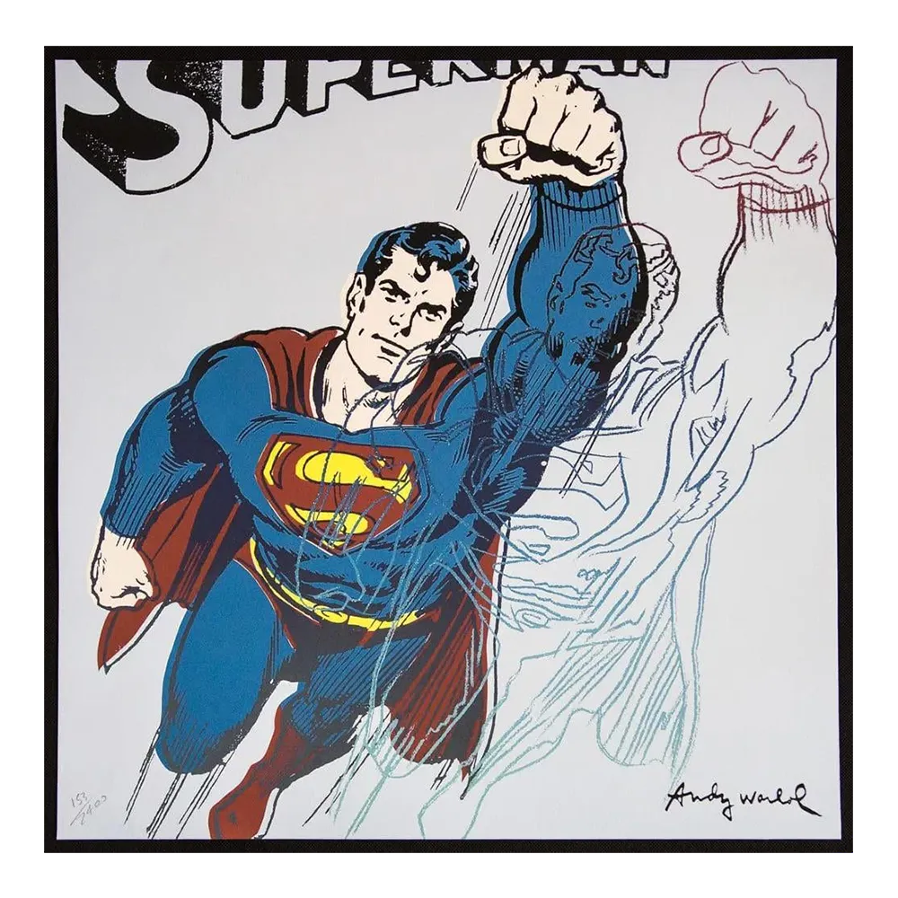 1986 Carnegie Museum Of Art After Andy Warhol "Superman" Lithograph