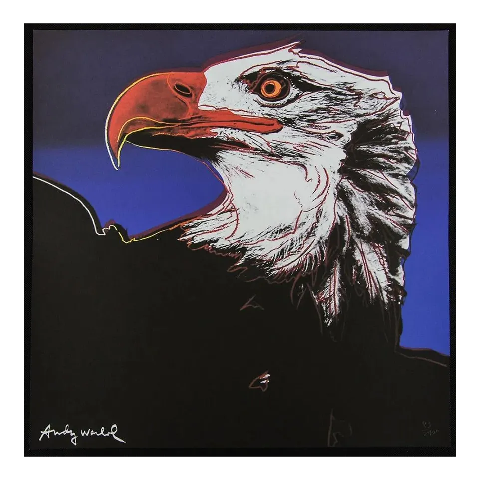1986 Carnegie Museum Of Art After Andy Warhol "Bald Eagle" Lithograph