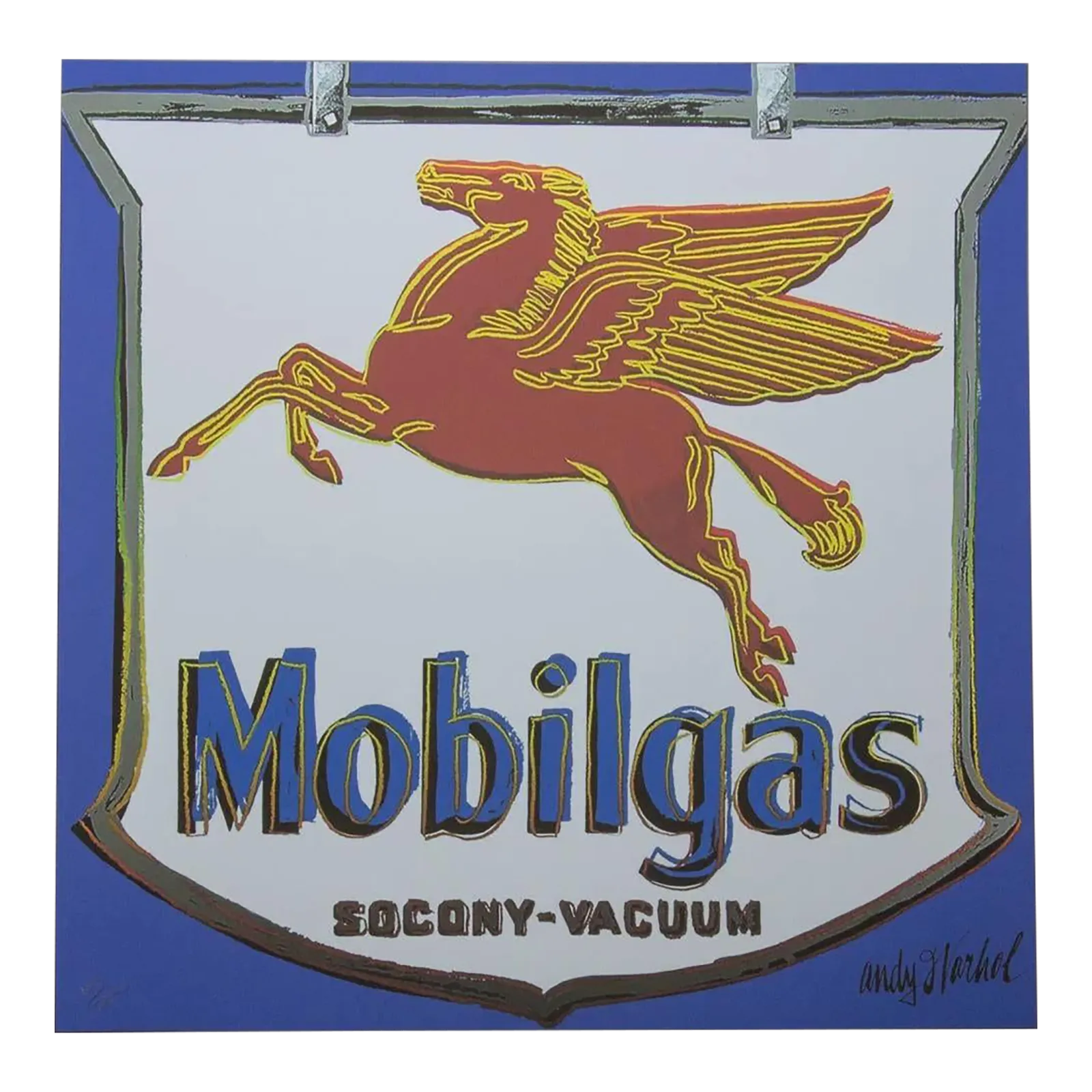 1986 Carnegie Museum Of Art After Andy Warhol "Mobil" Lithograph