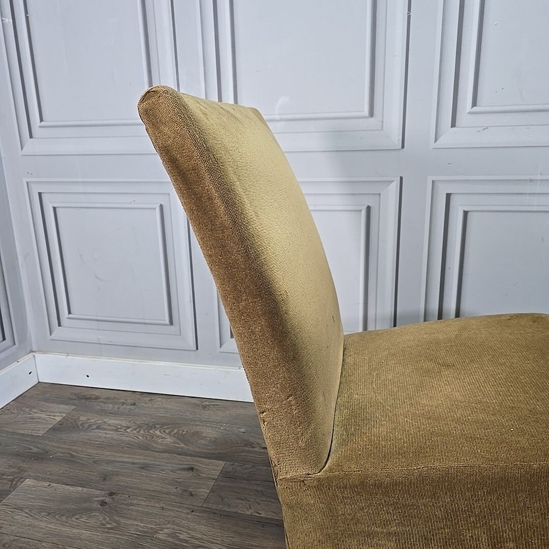 photo buy Vintage Fabric Bedroom Chair Dressing Table Nursing Cocktail Seat Retro Up Cycle