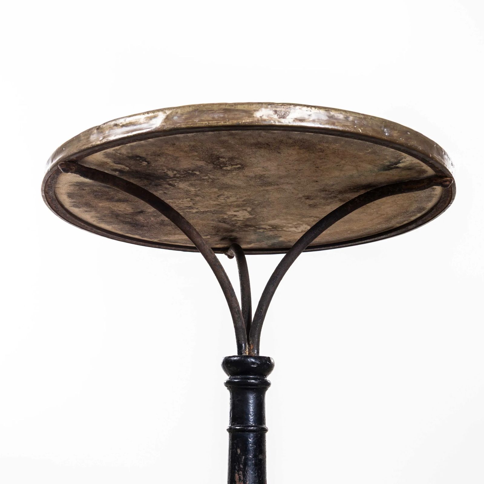 1890’s Rare French Bobbin Base Marble Bistro Table photo 1074.0