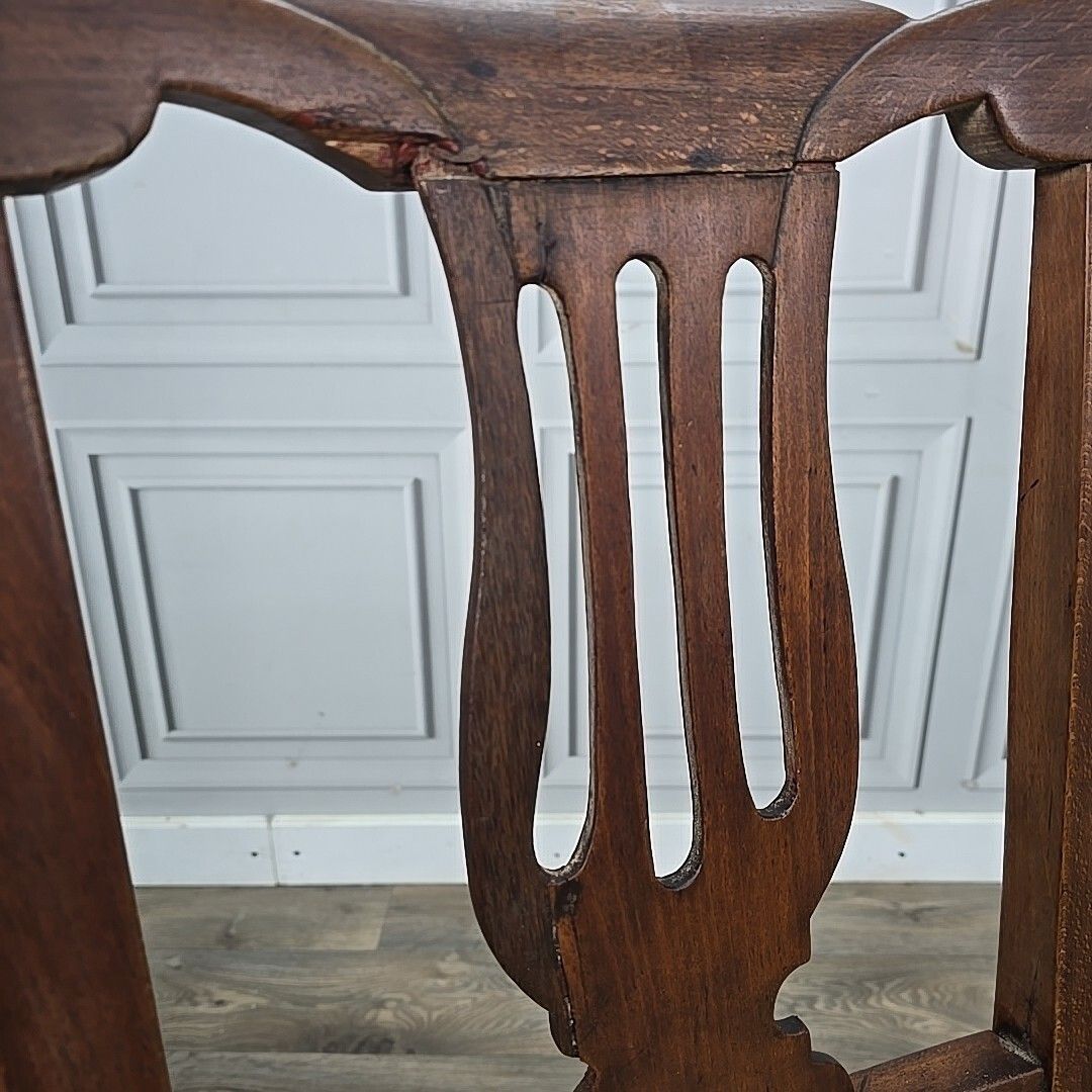 photo furniture Antique Dining Chair Upholstered Bedroom Hall Seat Vintage Decorative Shape
