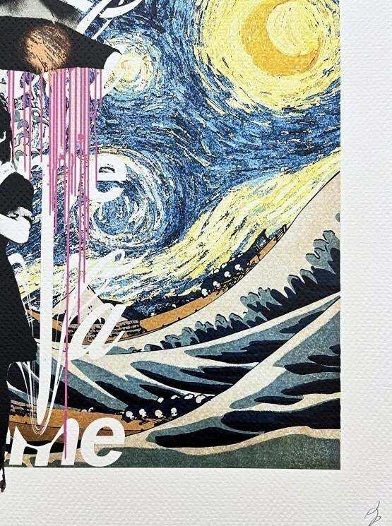 Death Nyc   Hokusai And Banksy Nola   Limited Edition With Certificate photo Art