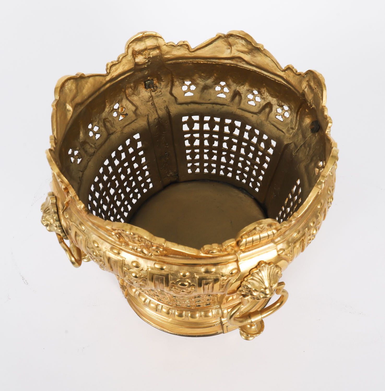 photo buy Antique Pair Of Louis XIV Ormolu Jardinieres 19th Century
