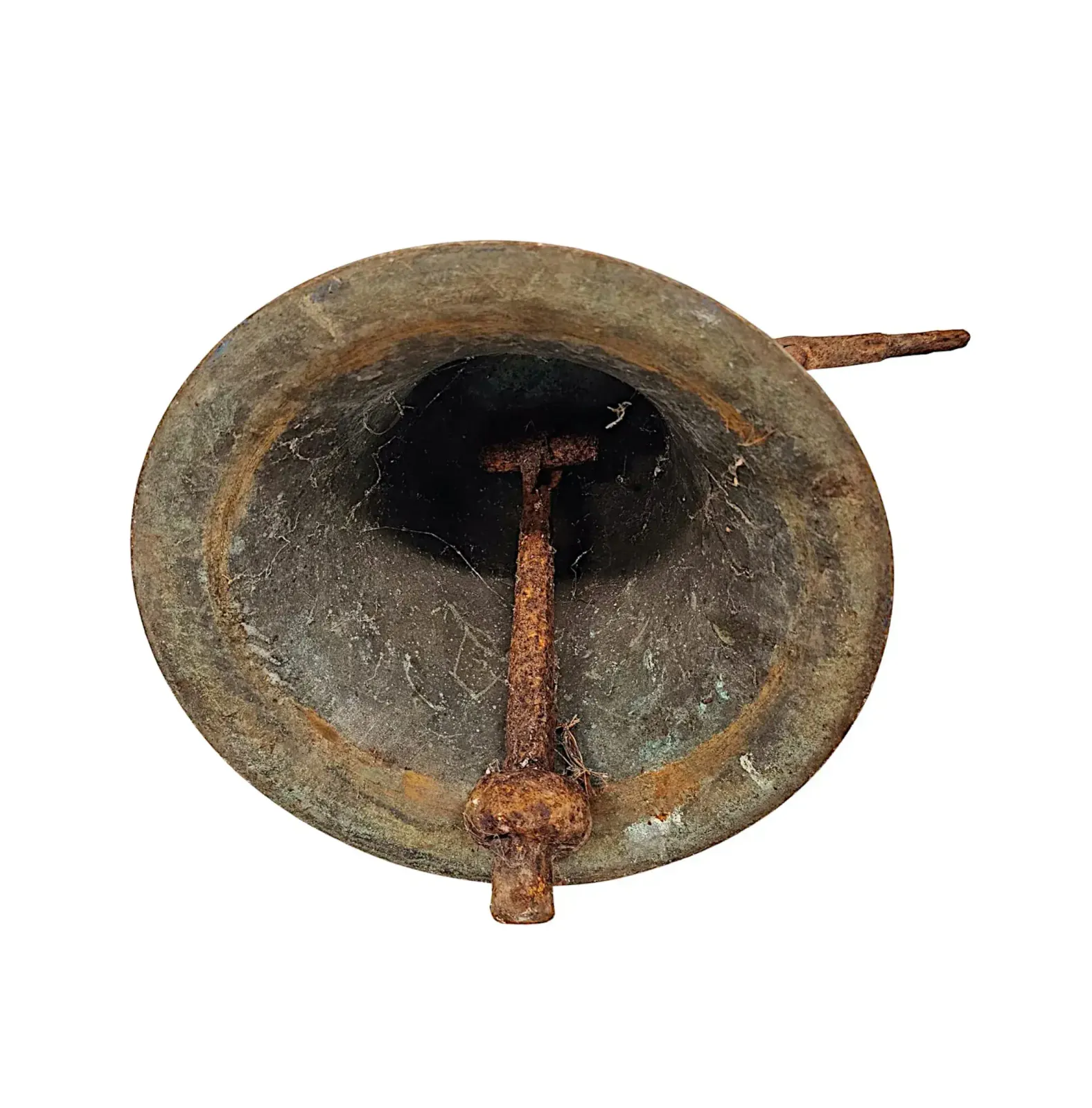 A Very Rare 19th Century Bronze Tower Bell Mounted On Original Hanging Bracket photo furniture