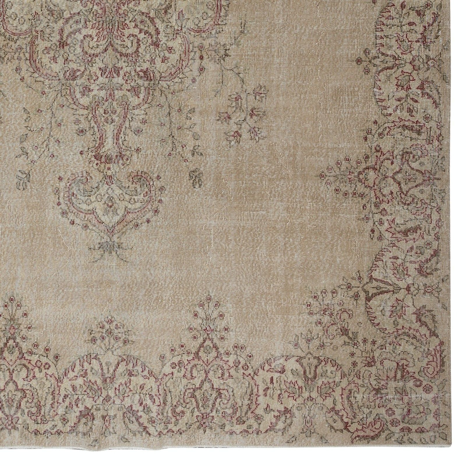 9.7x13.5 Ft Vintage Wool Area Rug, Handmade Farmhouse Decor Turkish Carpet photo buy