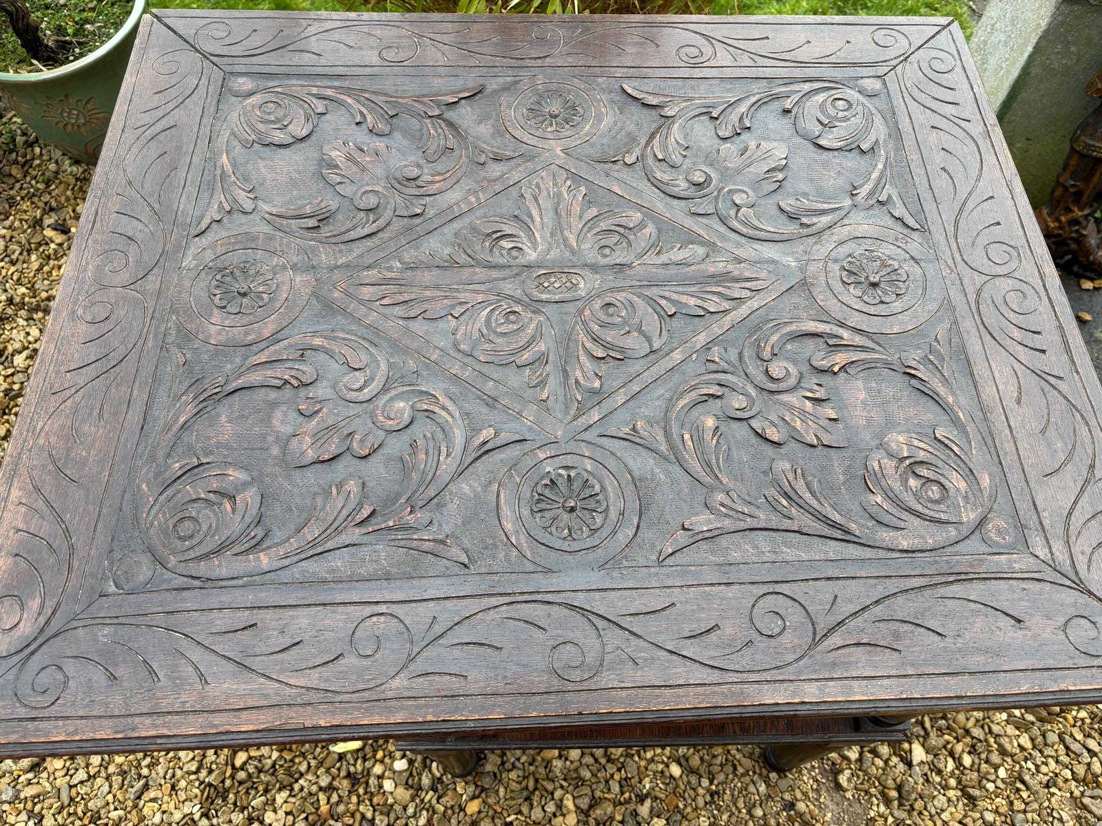 Antique Monks Metamorphic Bench Table Chair Multifunctional English Carved Oak photo buy
