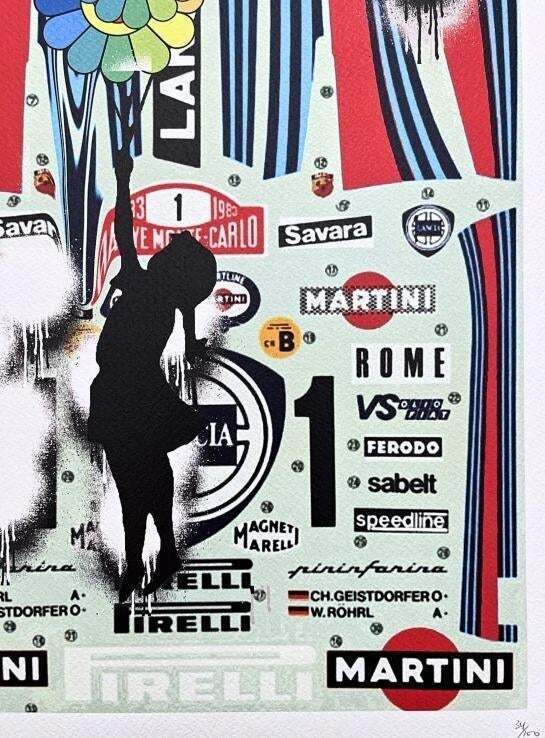 Death Nyc   Girl With Murakami Balloon And Martini   Limited Edition Reproduction Print photo for sale