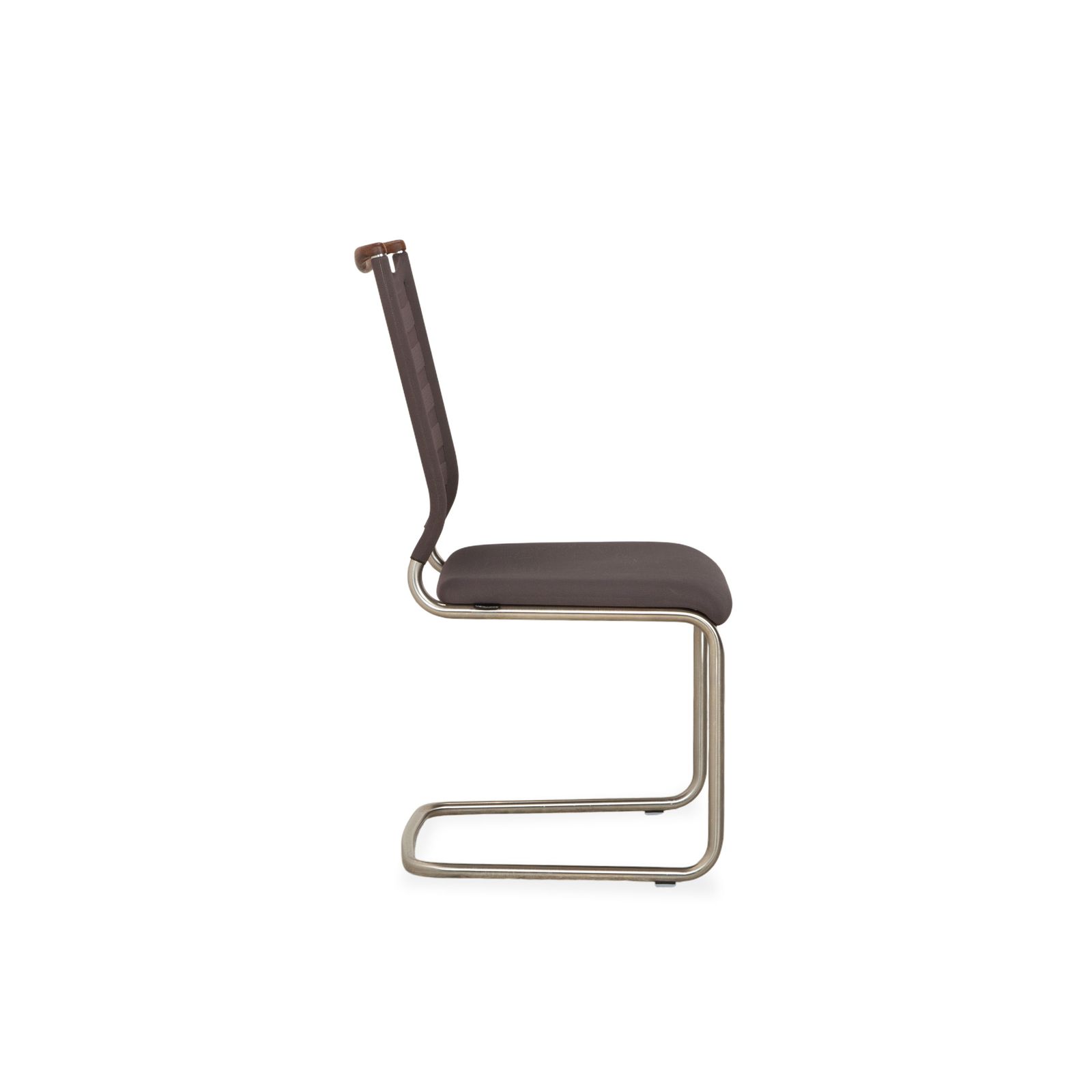 photo furniture Set Van 4 Venjakob Lilli Stoelen Met Stof, Grijs En Bruin
