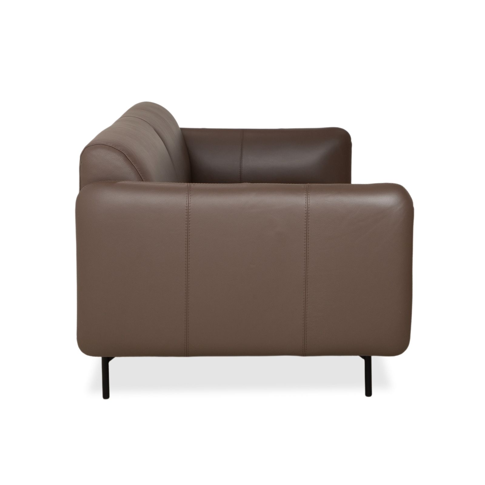 Furniture Boconcept Berne Leather Three Seater Brown Taupe Sofa photo