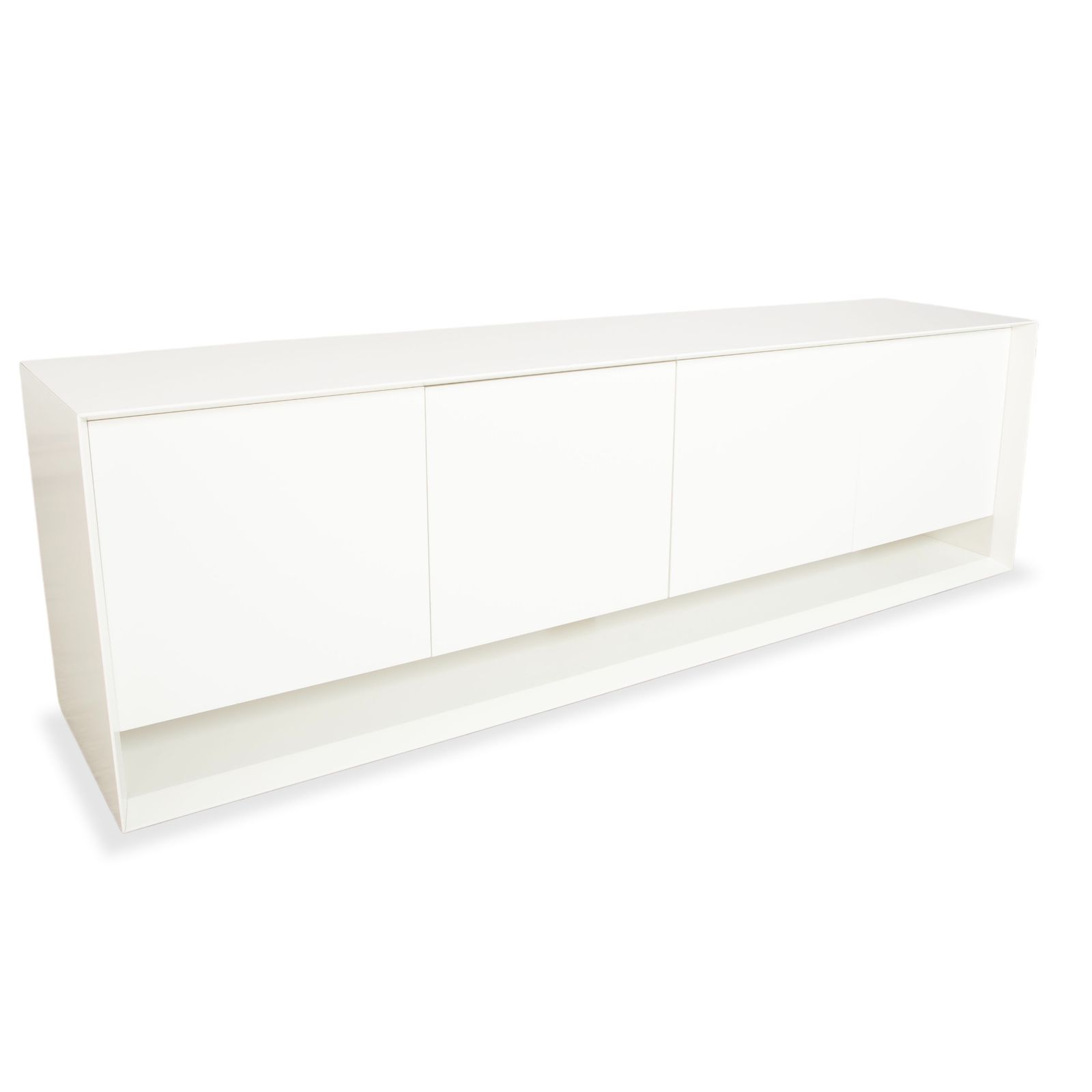 Bonaldo Sunrise Houten Dressoir, Crèmewit, Met Elektrische Indirecte Verlichting photo for sale