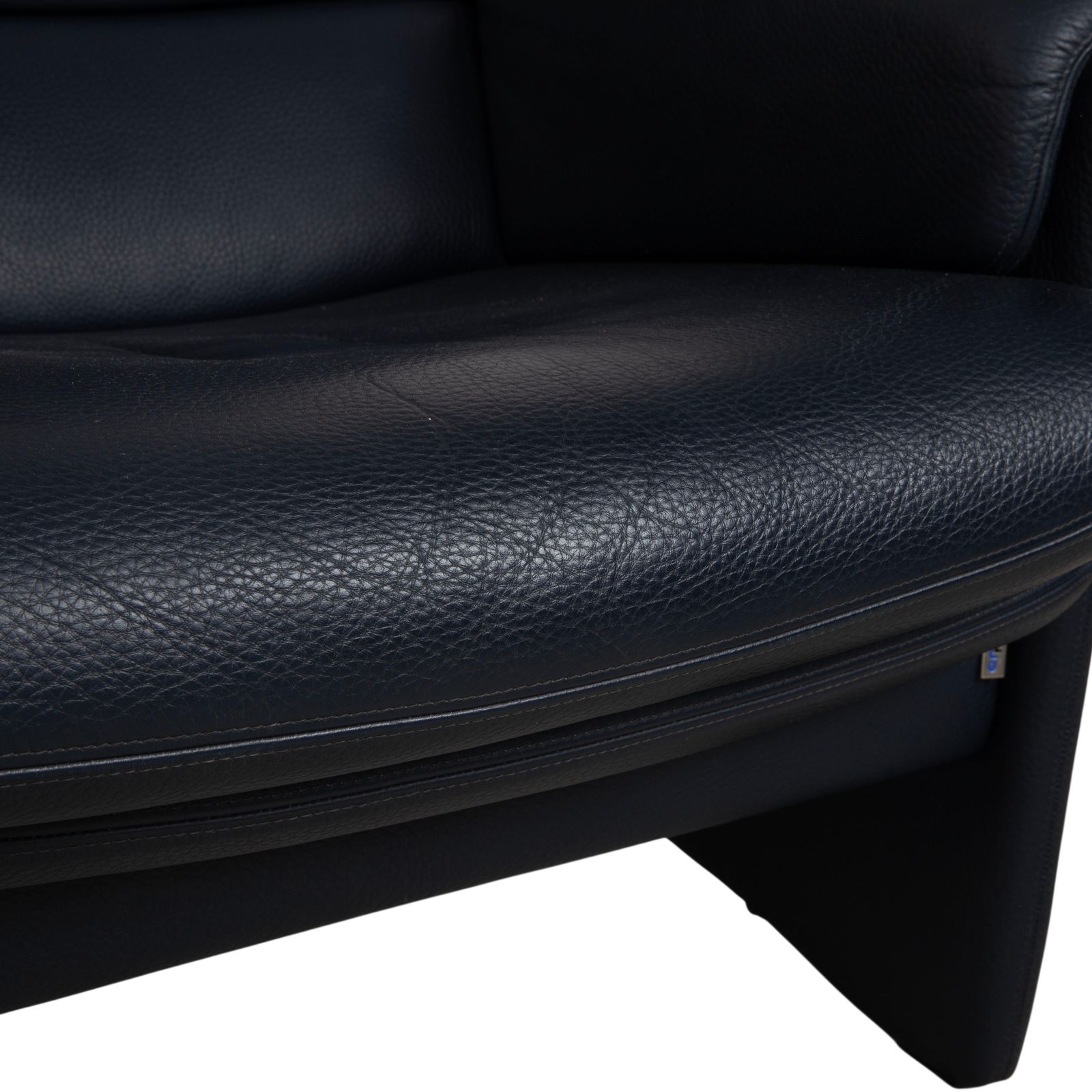 Mobilier Fauteuil en cuir Erpo City bleu foncé marine, fonction manuelle photo