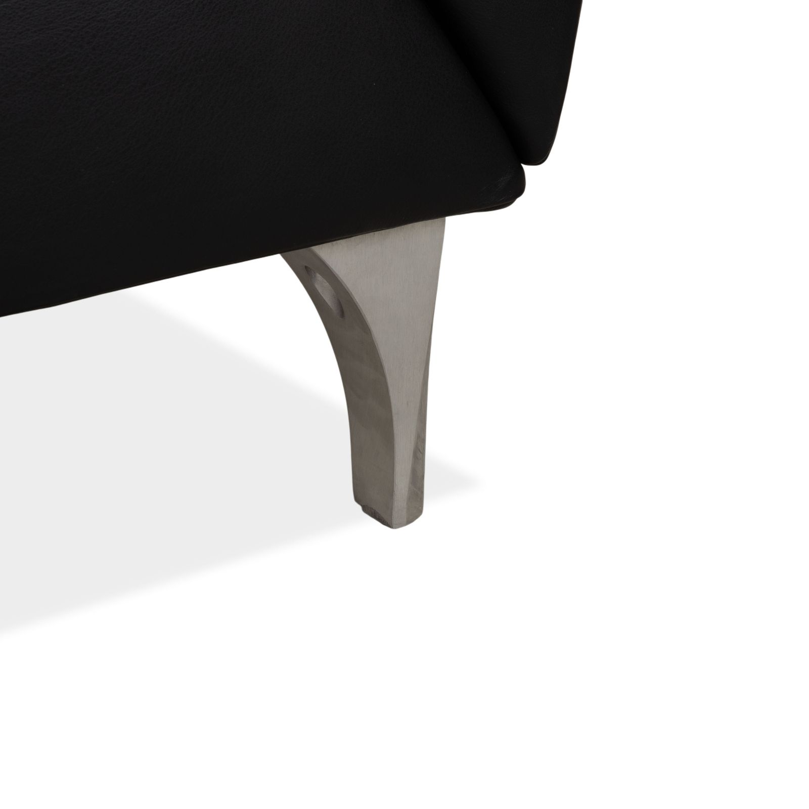 Fauteuil Jori JR-8400 en cuir noir, fonction manuelle photo Mobilier