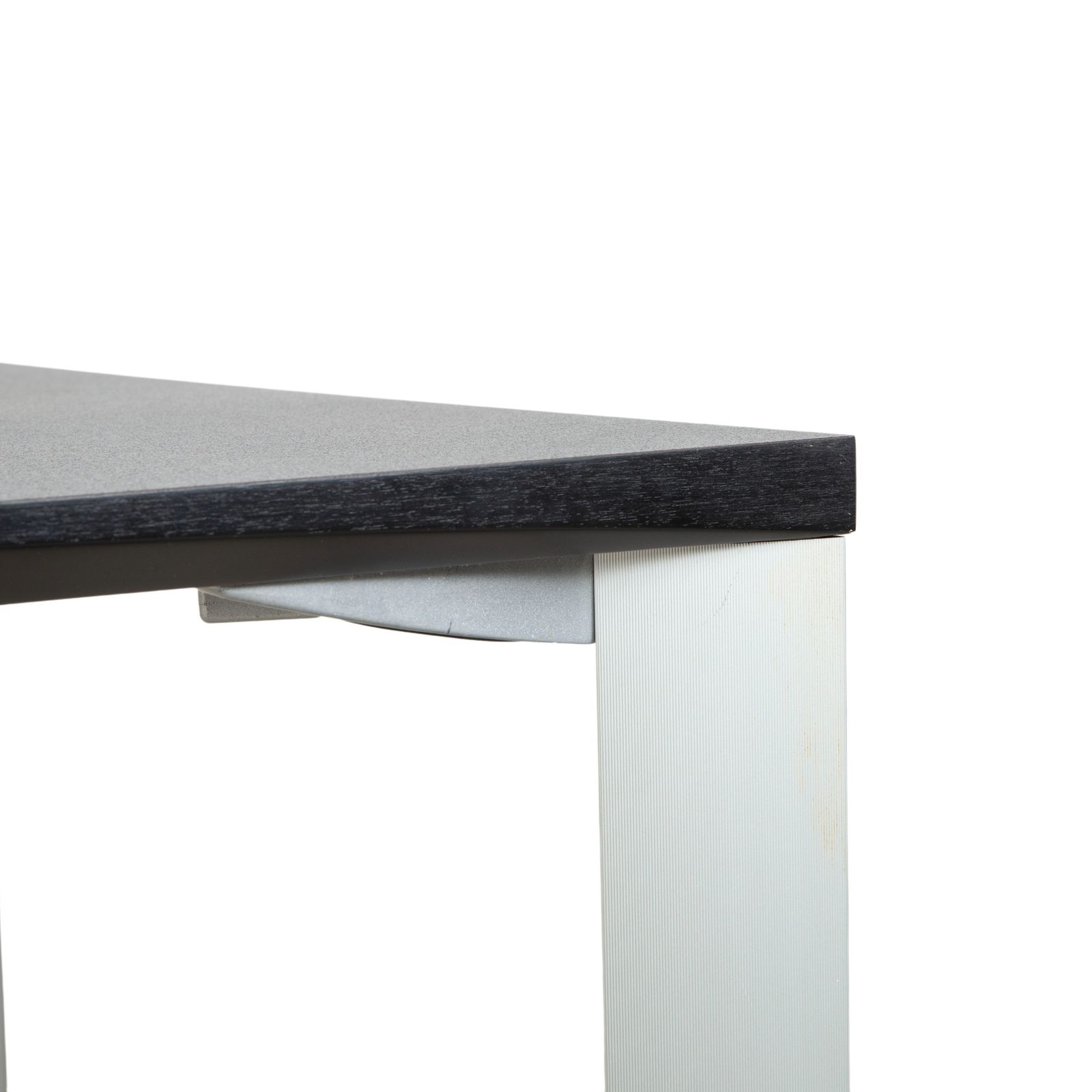 Table à manger Rosenthal, gris foncé, pieds argentés, 180 x 90 cm photo Mobilier