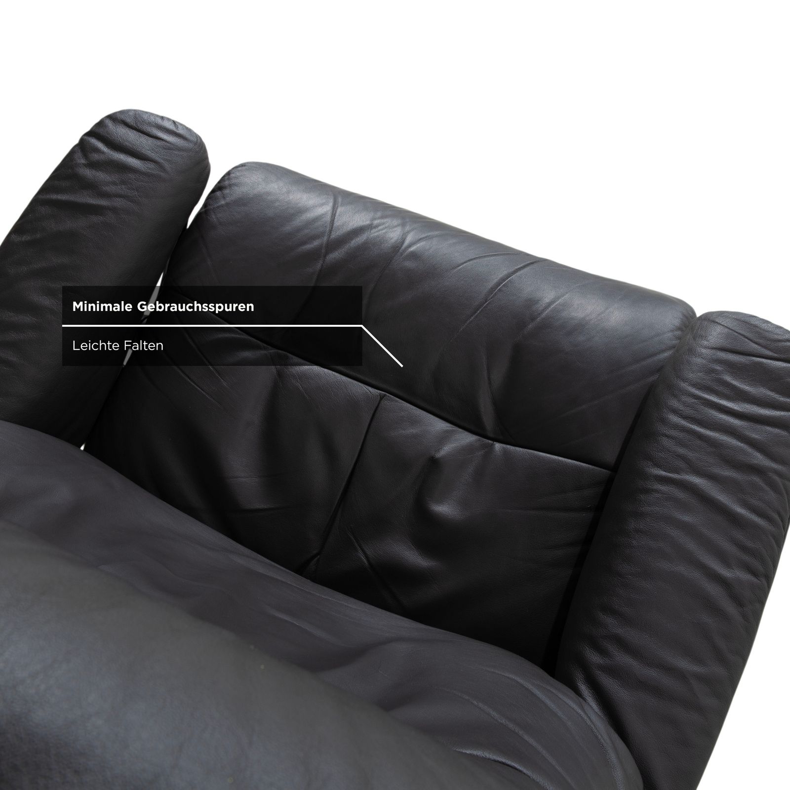 photo for sale Fauteuil relax Stressless Sunrise en cuir gris foncé anthracite graphite, fonction manuelle