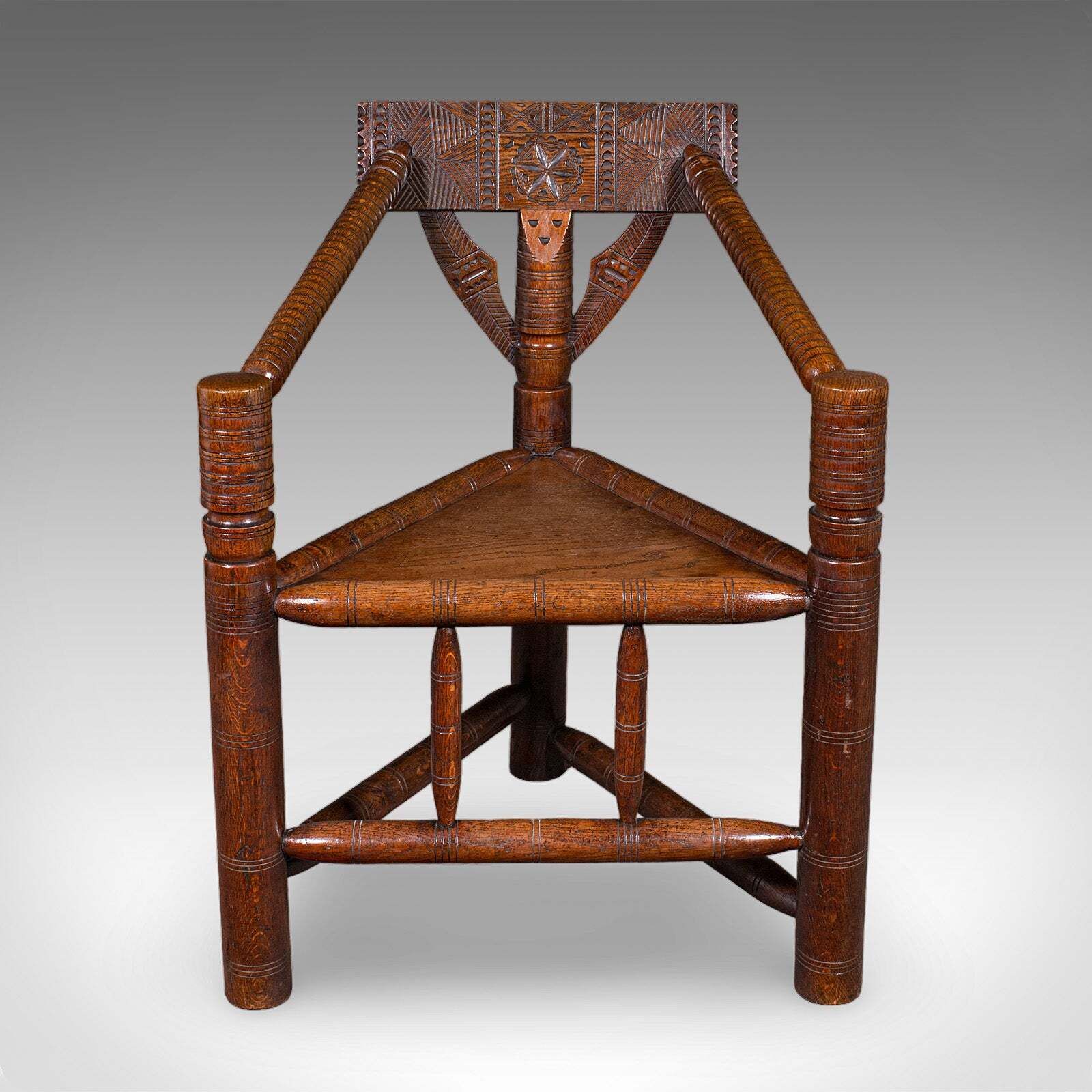 Antique Turner's Armchair, English, Oak, Old Saxon Chair, Elbow Seat, Victorian photo furniture