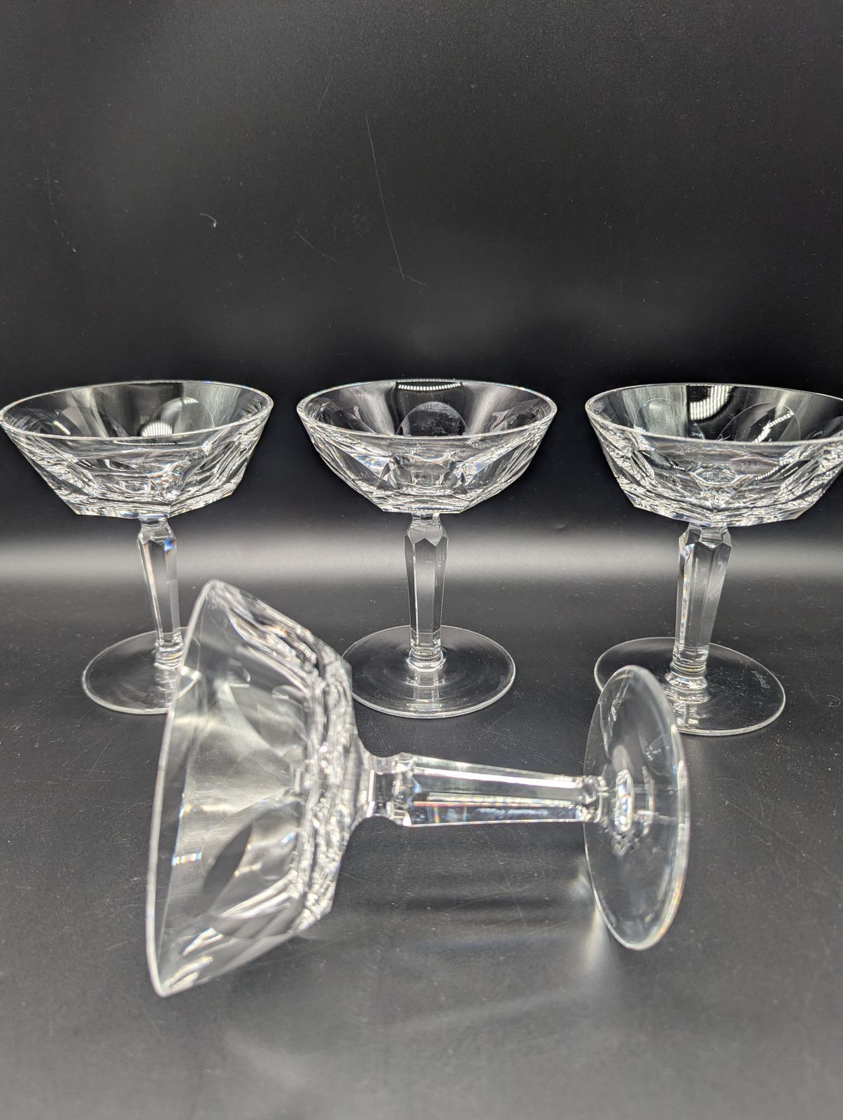 Home Decor Champagne Coupes — Set Of 6 Waterford Full Size Coupes photo