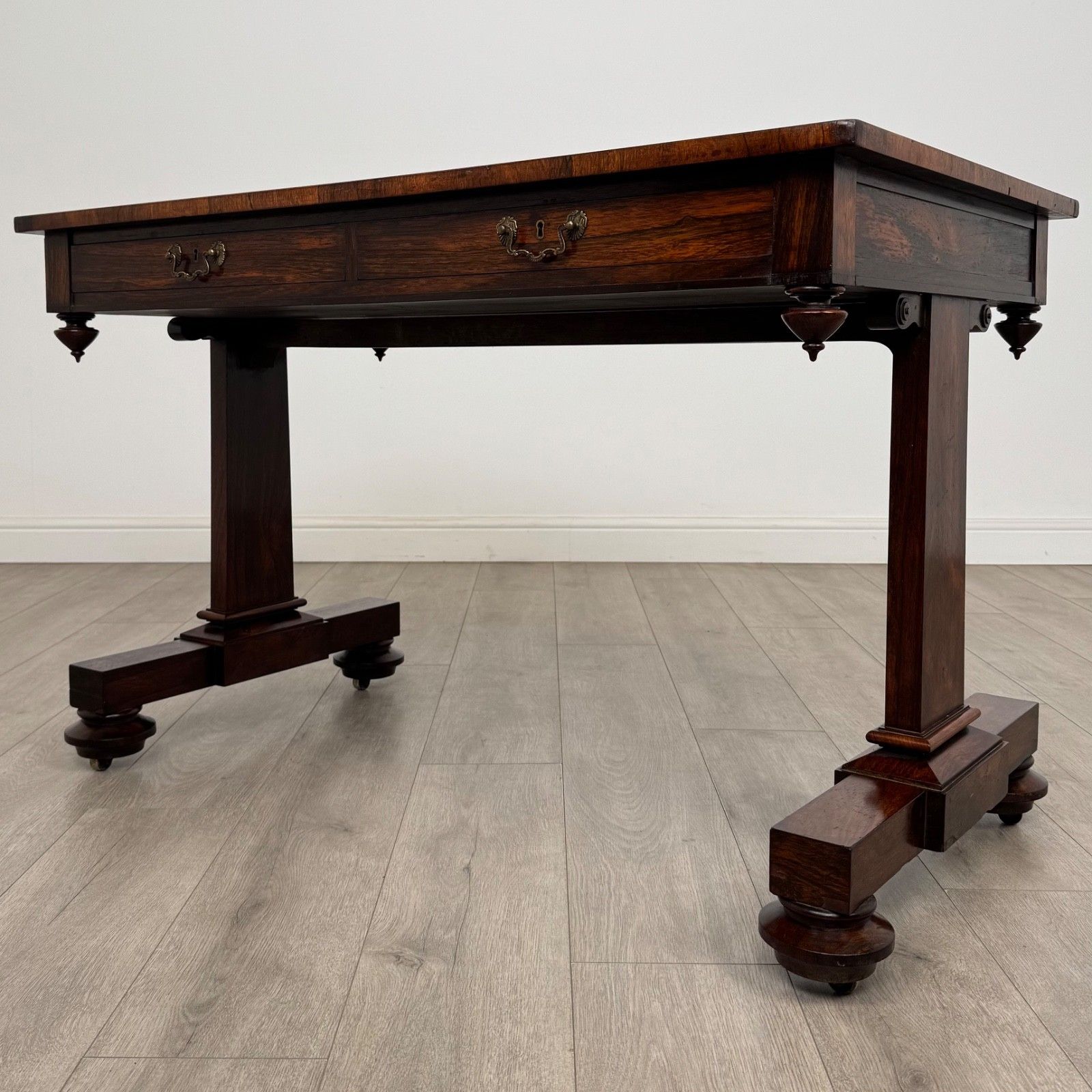 Antique 19th Century Freestanding Rosewood Writing Table photo furniture