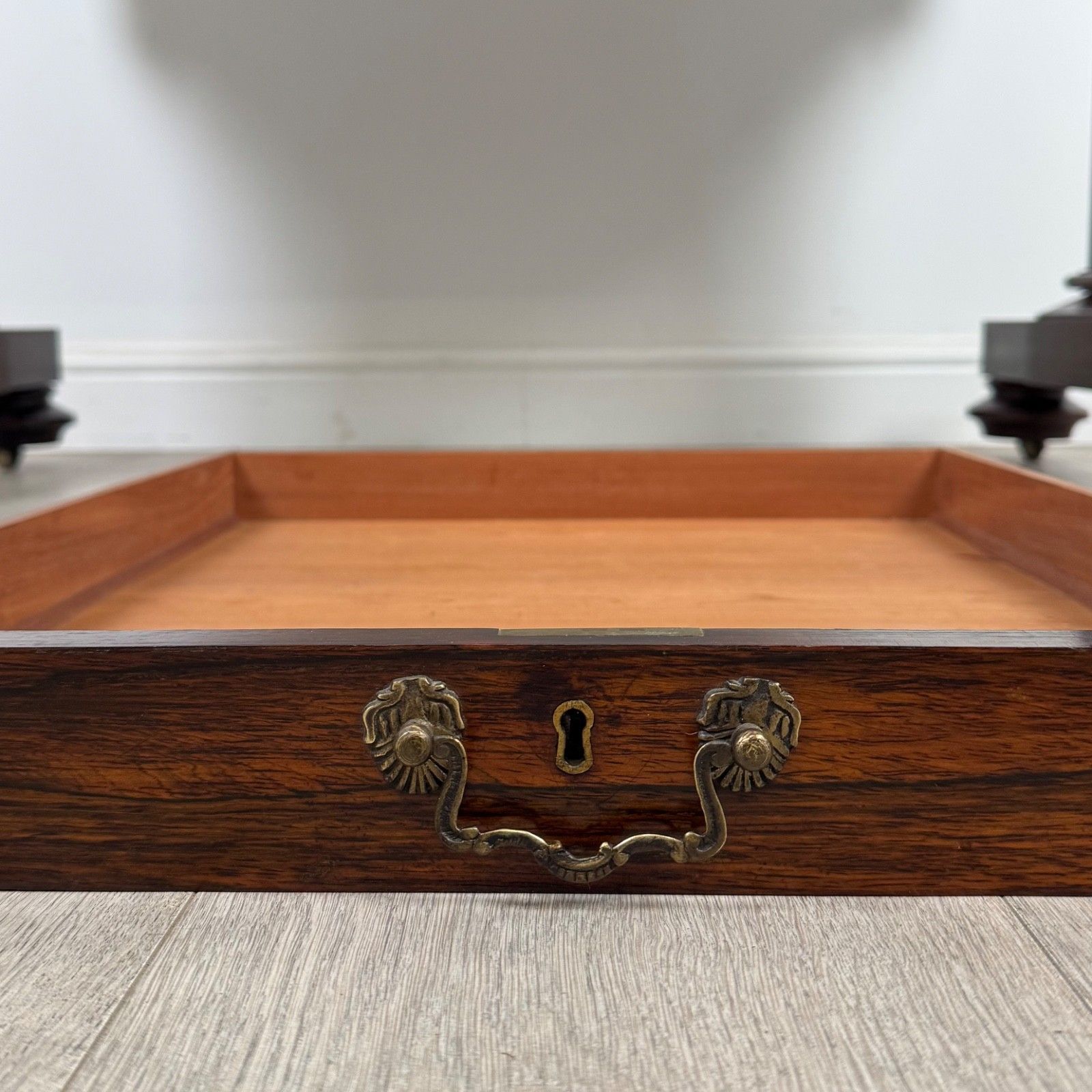 Furniture Antique 19th Century Freestanding Rosewood Writing Table photo