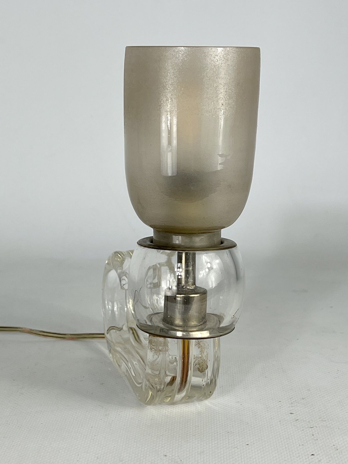 Art Deco Murano Glass Table Lamp By Barovier. Italy 1930s photo 921.05