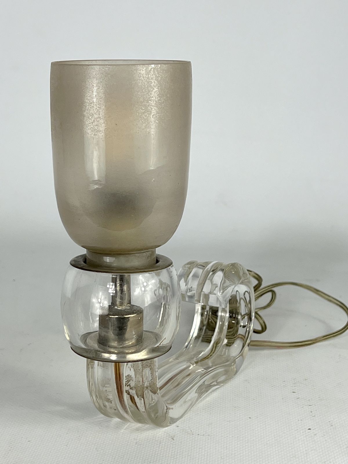 Art Deco Murano Glass Table Lamp By Barovier. Italy 1930s photo vinterior
