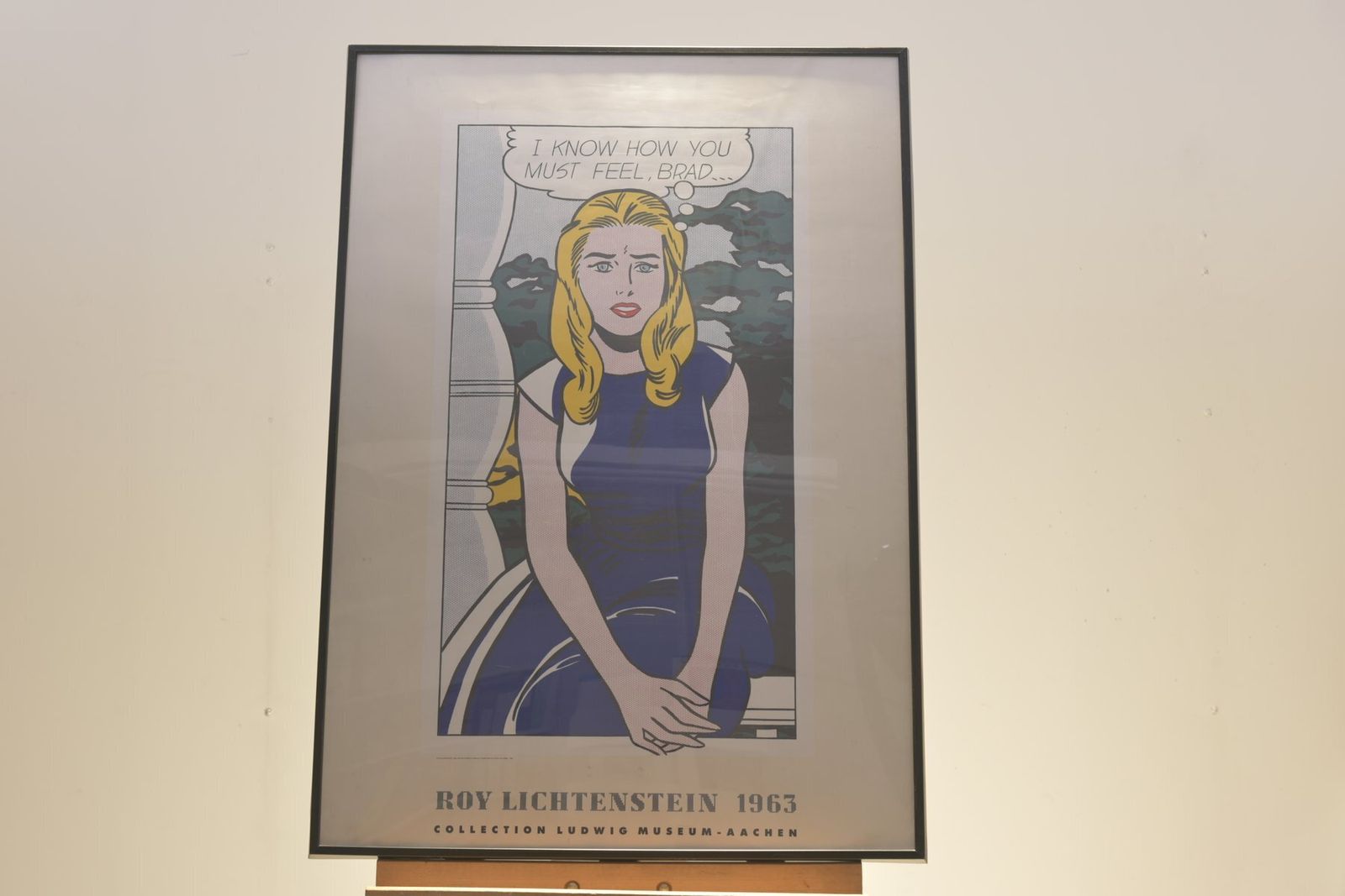 Roy Lichtenstein, I Know How You Must Feel Brad, 1963, Paper, Framed photo for sale