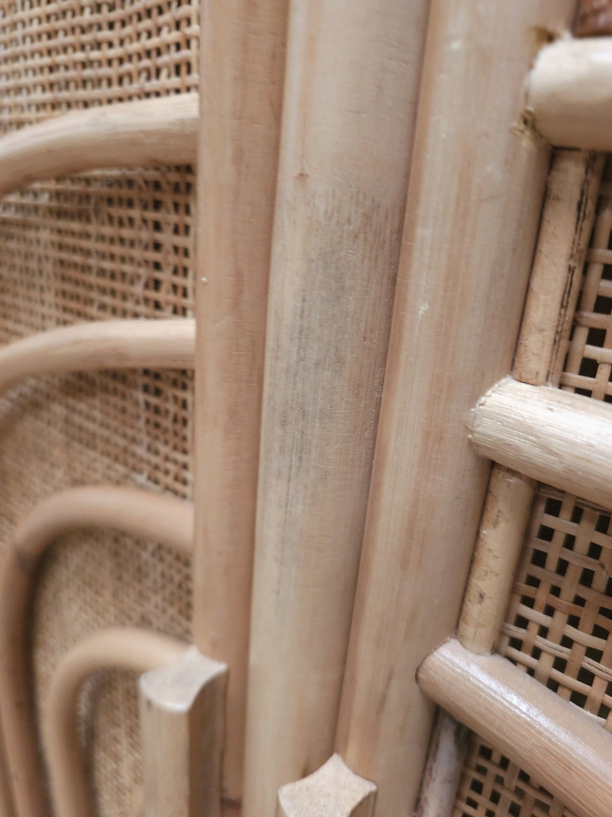 Retro Style Bamboo Cupboard Wicker Cabinet Rattan Vgc Delivery photo buy