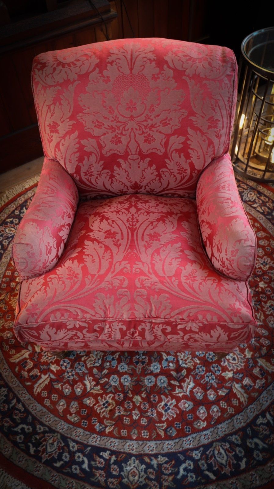 Howard & Sons Bridgewater Armchair In Damask Fabric photo Furniture