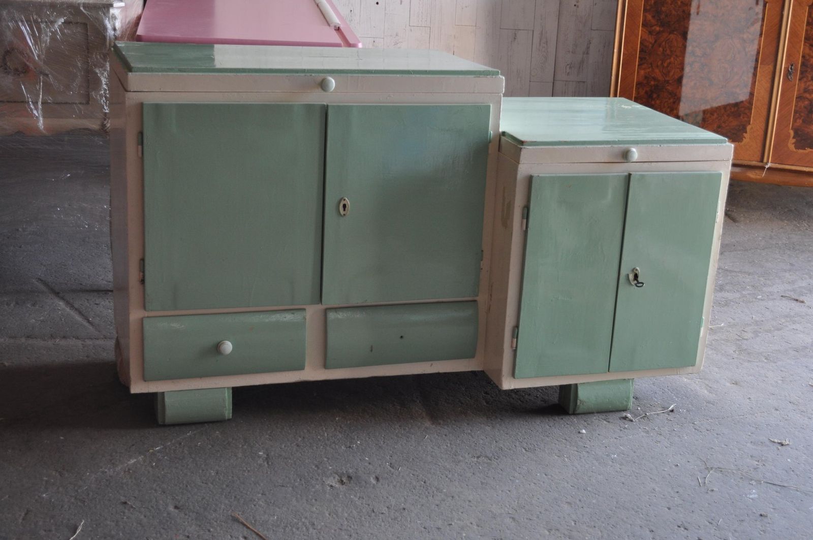 Art Deco Washstand & Cabinet, 1930s photo buy