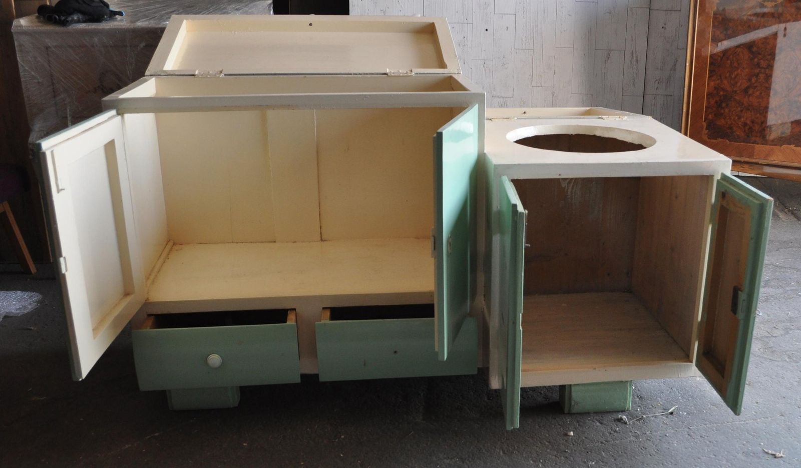 photo furniture Art Deco Washstand & Cabinet, 1930s