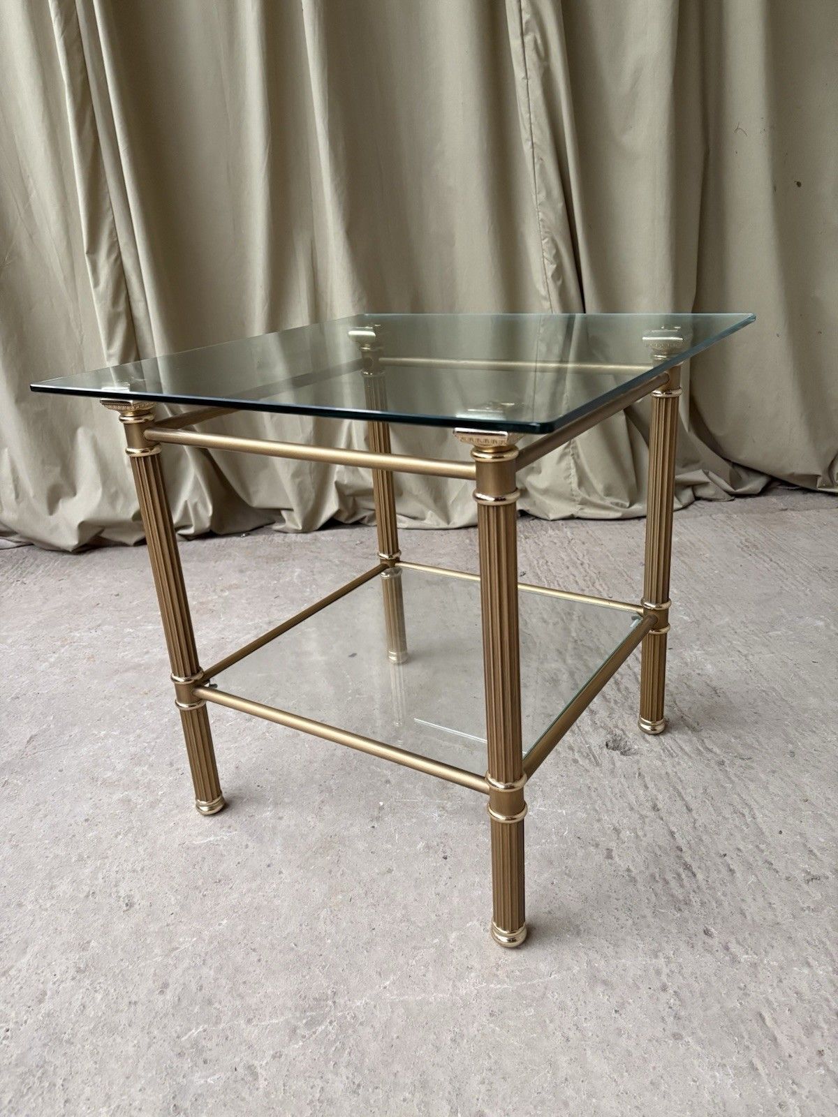 Vtg Late Mid Century Hollywood Regency Style Side Table Italian Retro R1062 photo 184.0