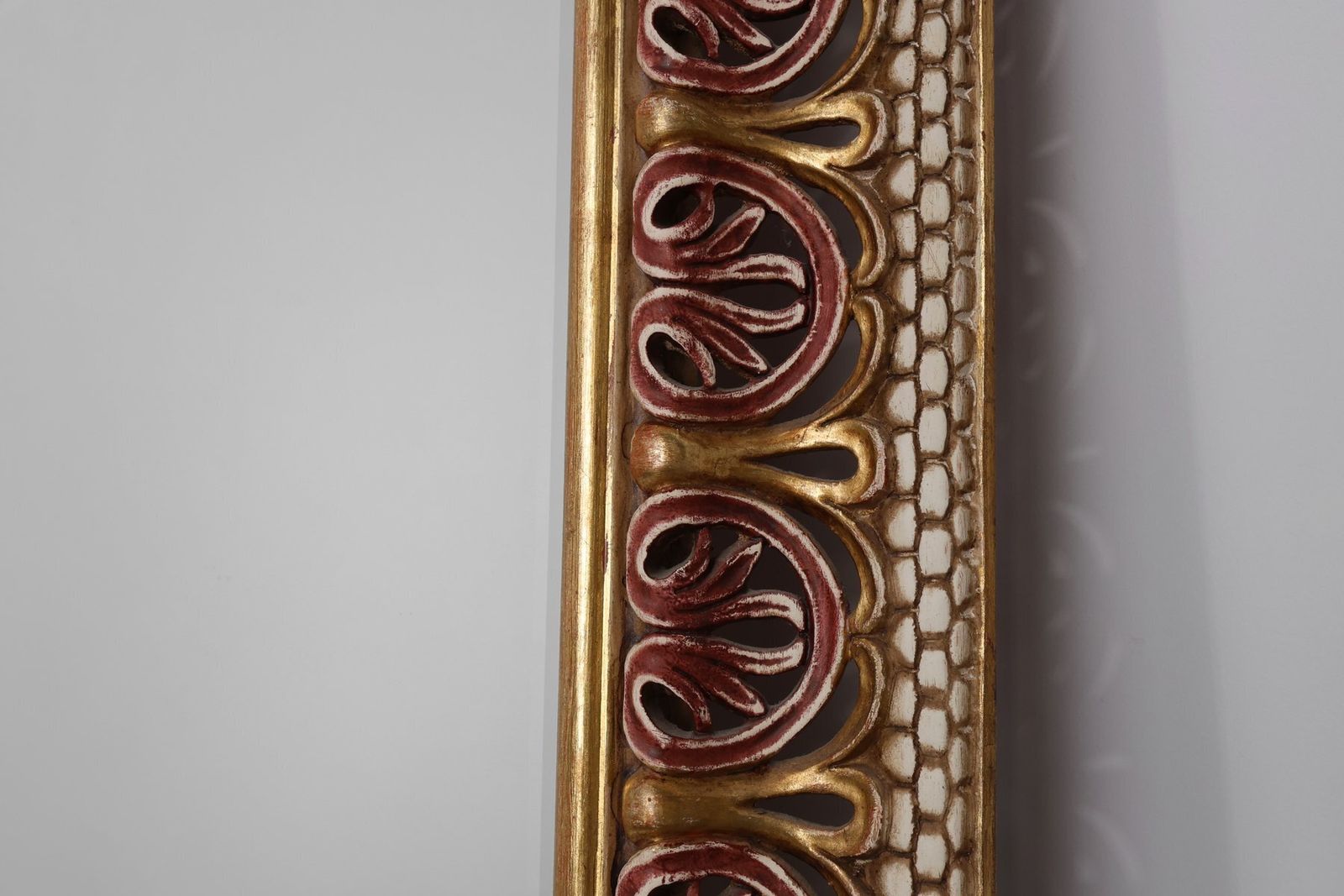 Baroque Revival Firenze Mirror In Carved Wood, Italy, 1960s photo vinterior