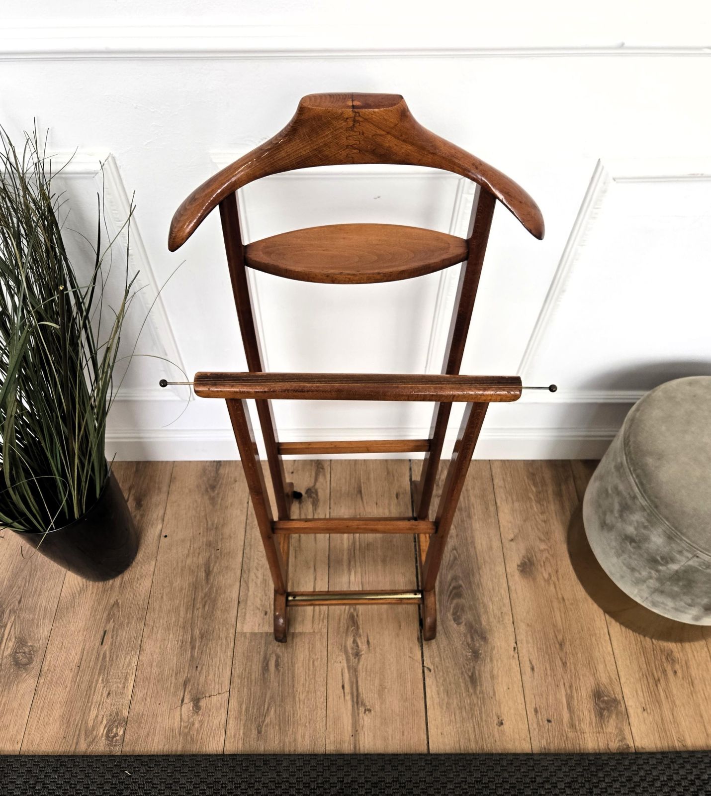 1970s Italian Mid Century Wood Valet Stand Dressboy photo buy