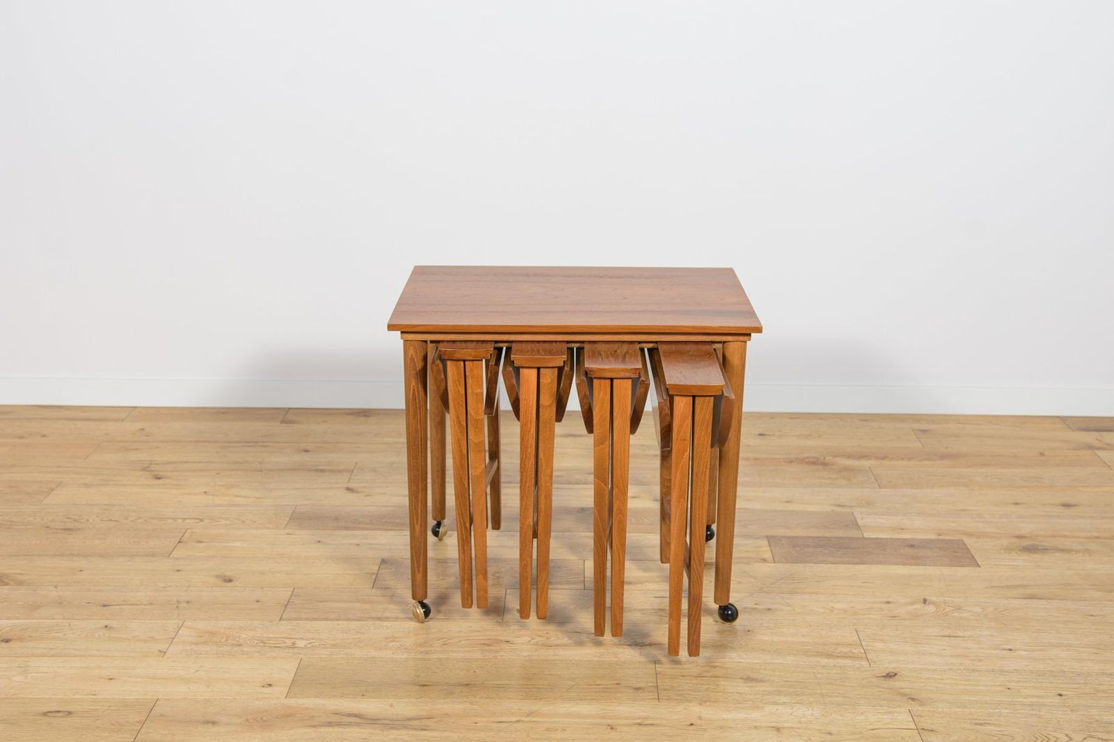 Mid Century Modern Danish Nesting Tables By Poul Hundevad For Novy Domov, Czechoslovakia, 1960s, Set Of 5 photo furniture
