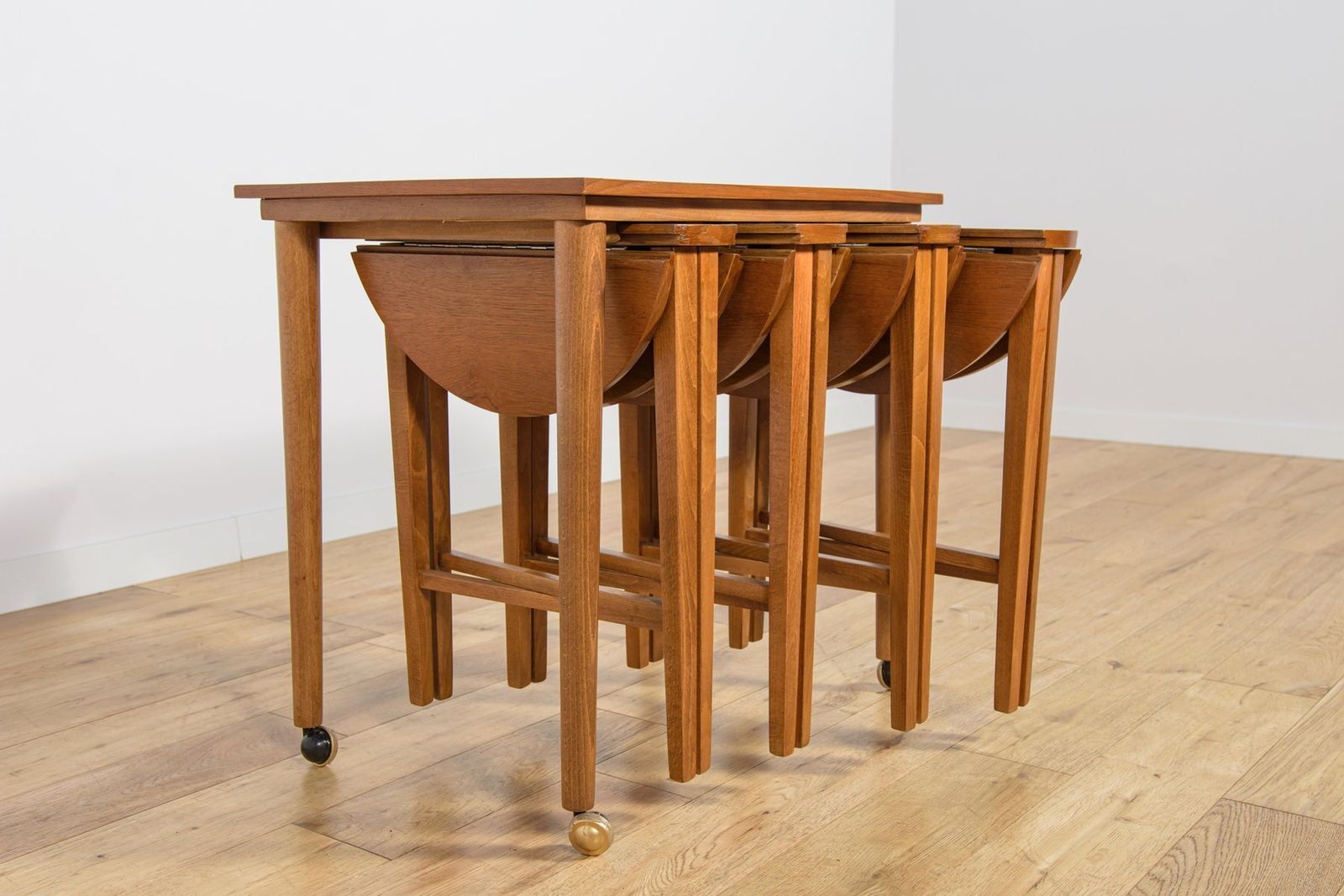 photo furniture Mid Century Modern Danish Nesting Tables By Poul Hundevad For Novy Domov, Czechoslovakia, 1960s, Set Of 5