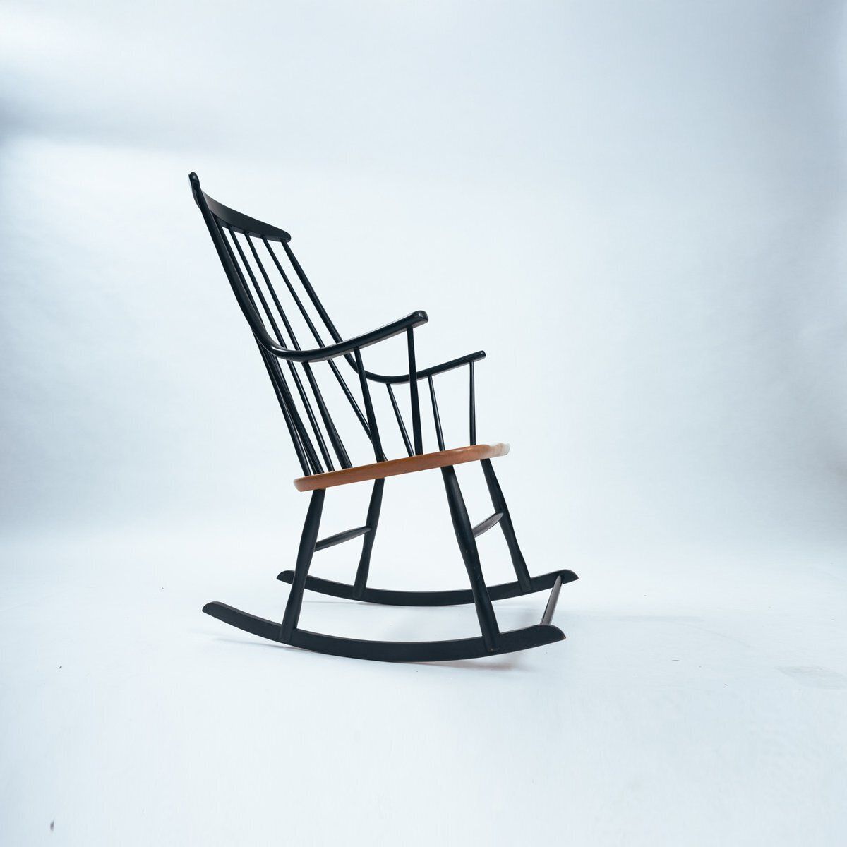 Midcentury Modern Danish Rocking Chair By Lena Larsson Grandessa, 1950s photo 675.0