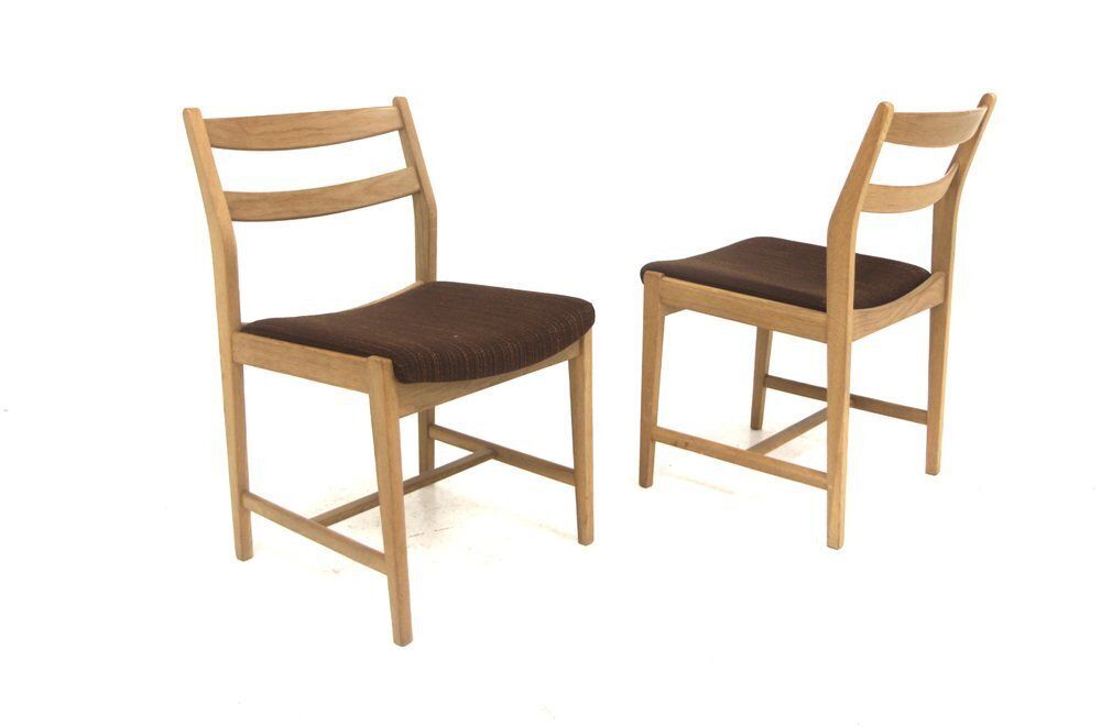 Scandinavian Oak Chairs, Sweden, 1970s, Set Of 2