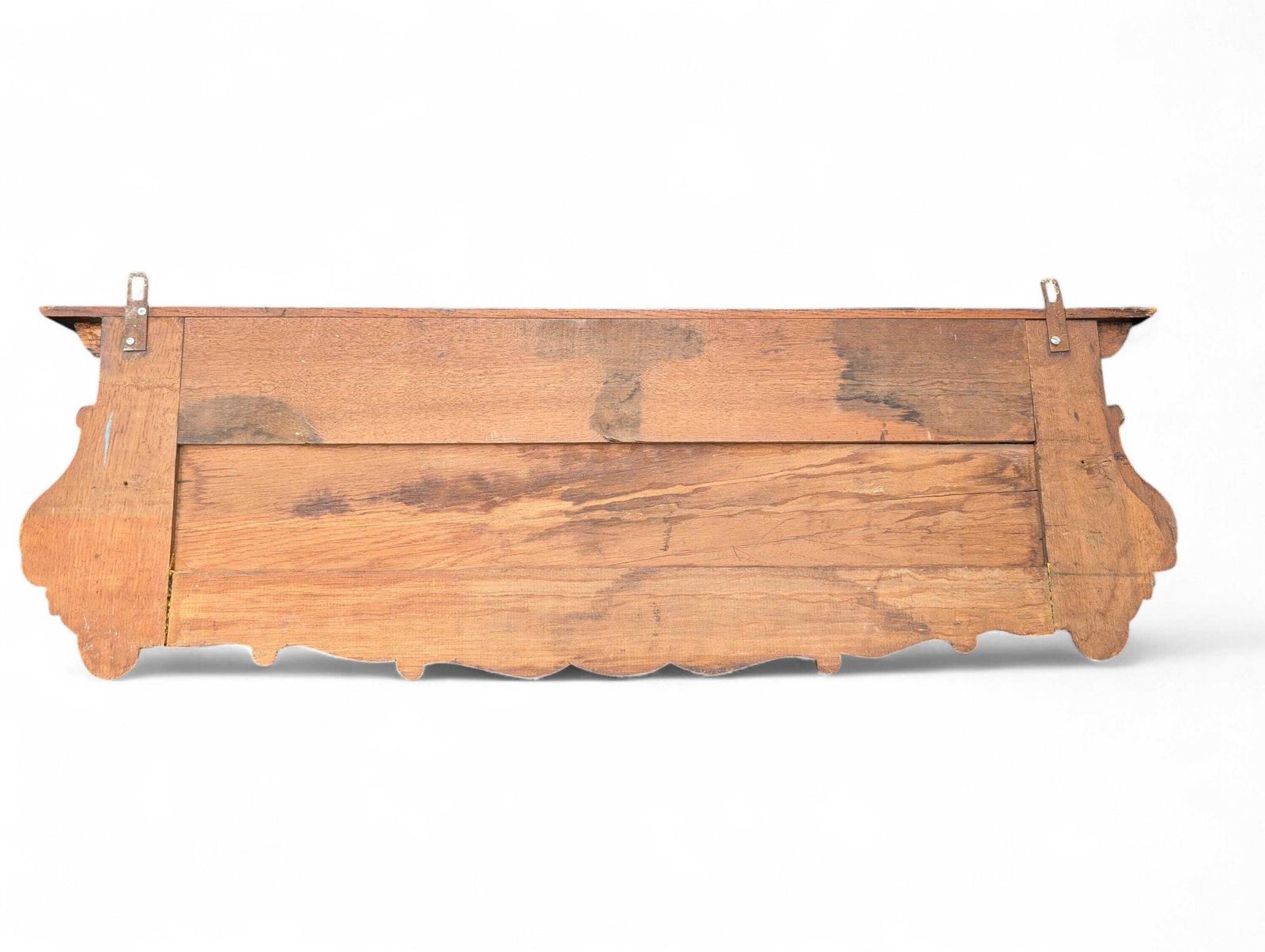 568.0 Antique 19th Century Renaissance Revival Carved Oak Wall Coat Rack photo