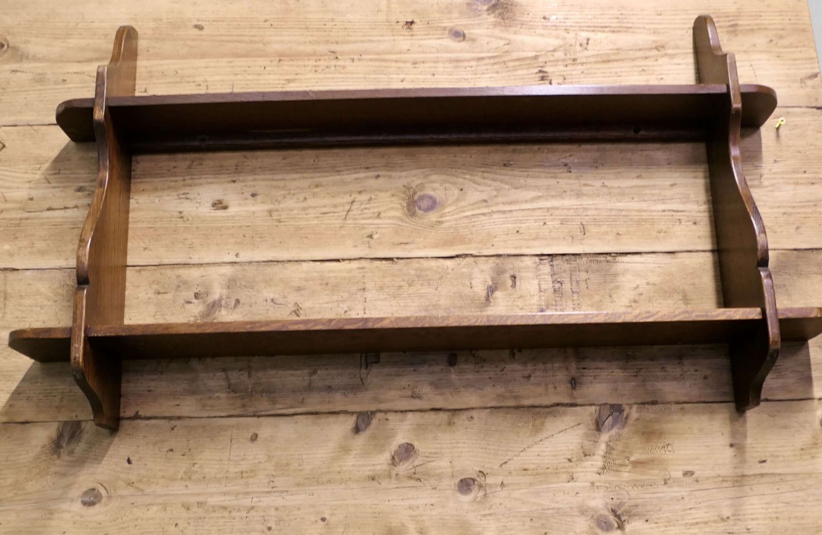 Mid Century Wall Hanging Shelves This Charming Little Shelf Unit Is Made In Elm photo for sale