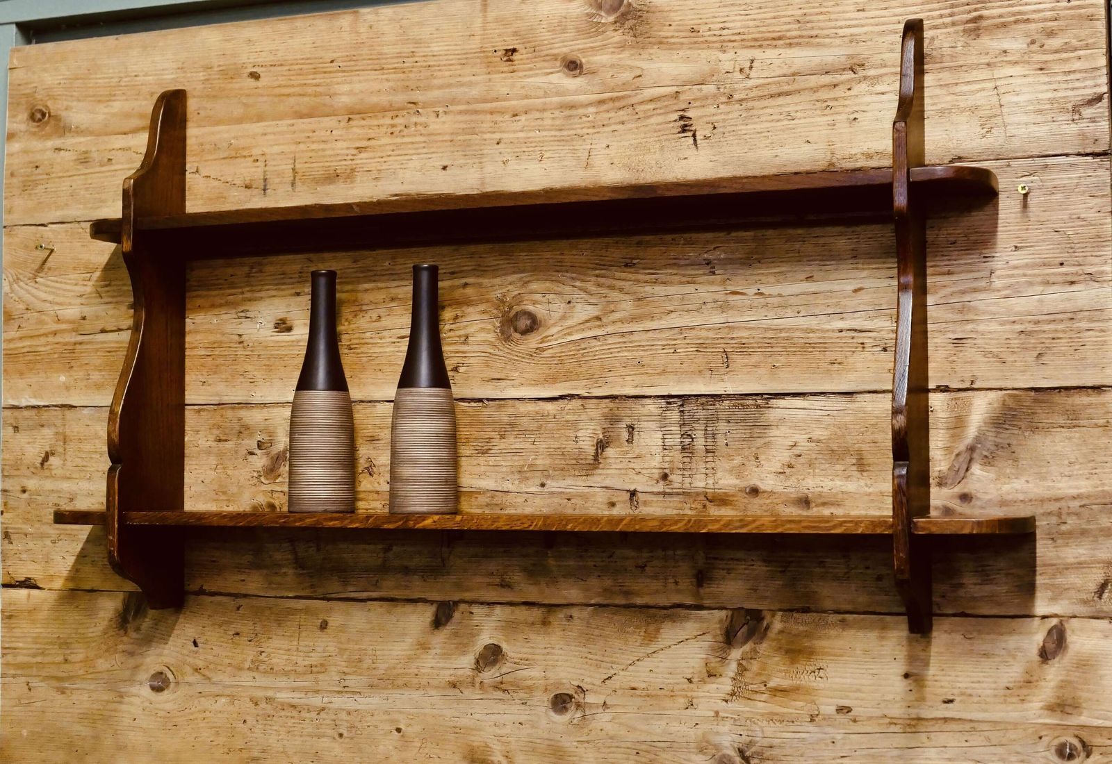 Mid Century Wall Hanging Shelves This Charming Little Shelf Unit Is Made In Elm photo Furniture