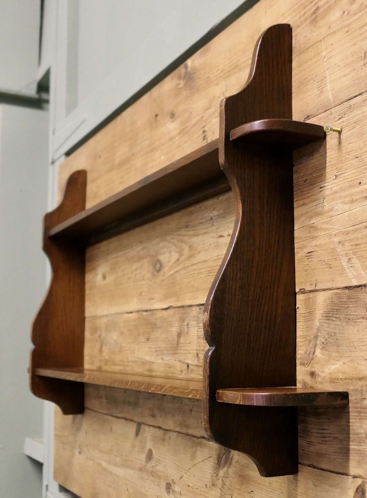 Mid Century Wall Hanging Shelves This Charming Little Shelf Unit Is Made In Elm photo 450.0