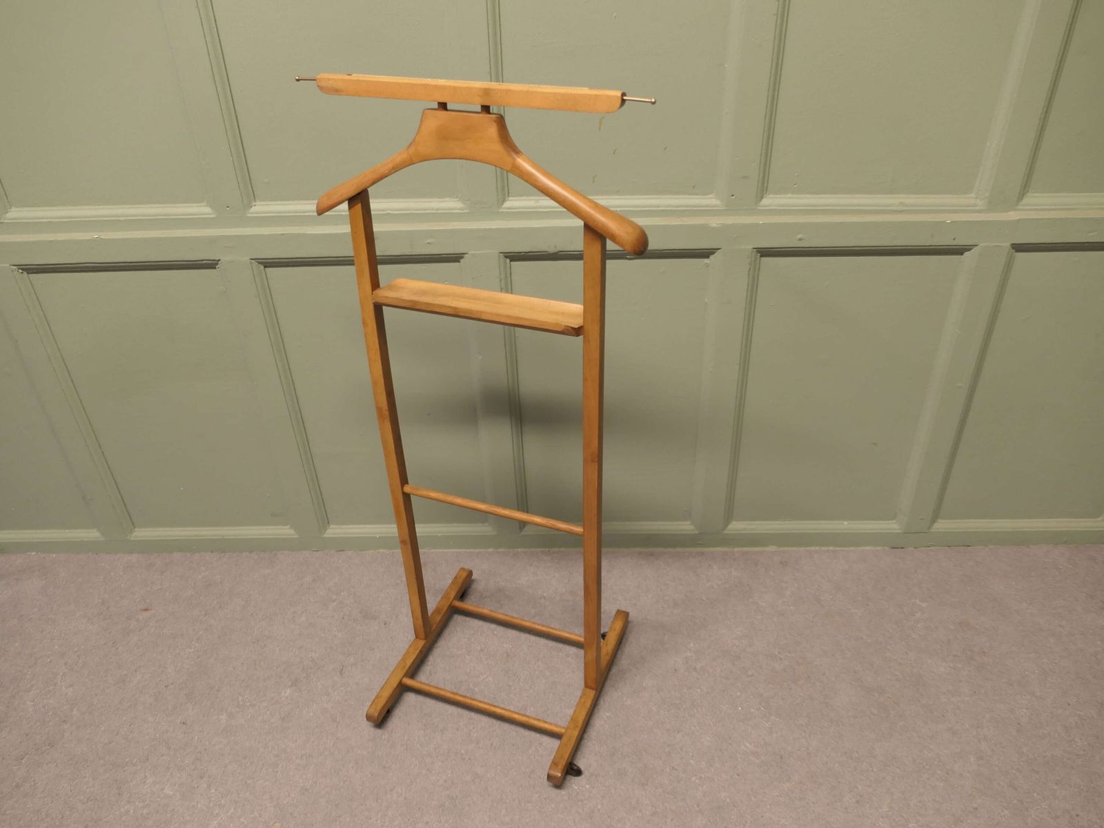 Good Sturdy Art Deco Gentleman’s Floor Standing Valet Or Suit Hanger A Very Useful Piece photo furniture