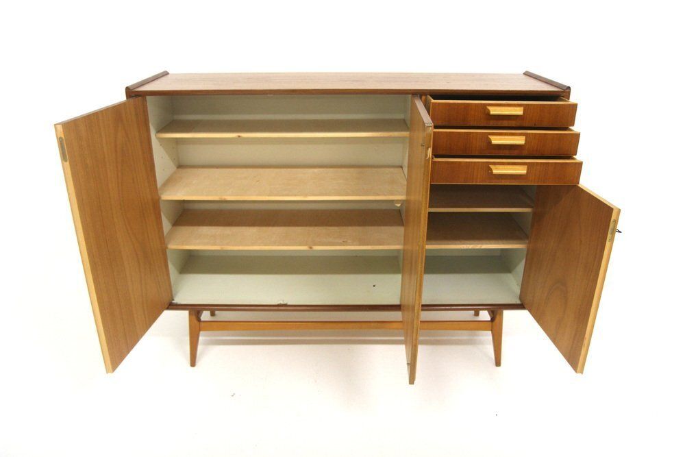 Enfilade scandinave en teck et chêne, Suède, années 1960 photo Mobilier
