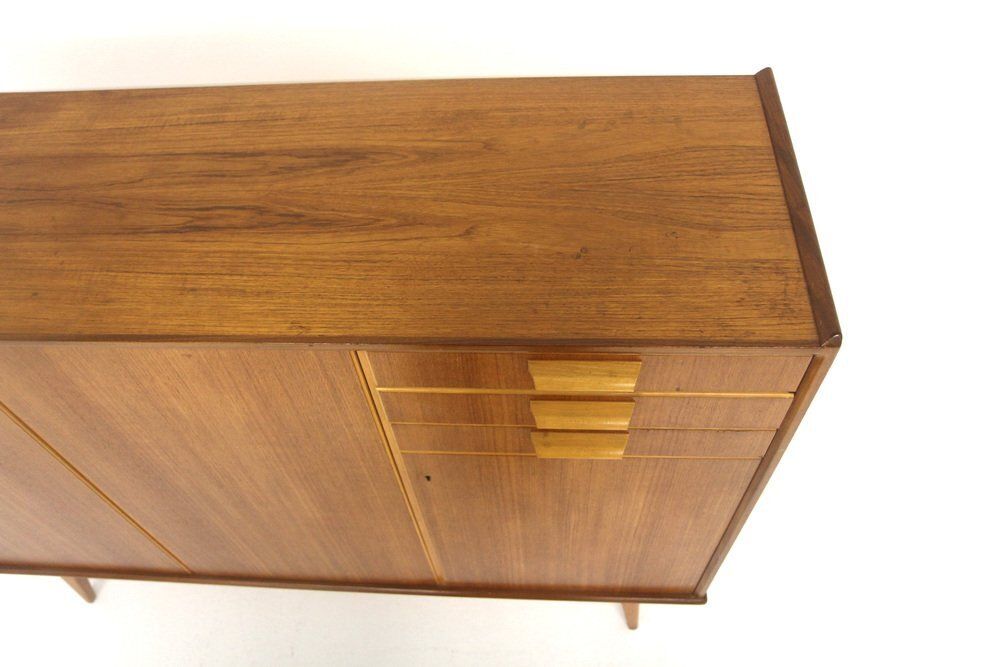 Enfilade scandinave en teck et chêne, Suède, années 1960 photo vinterior
