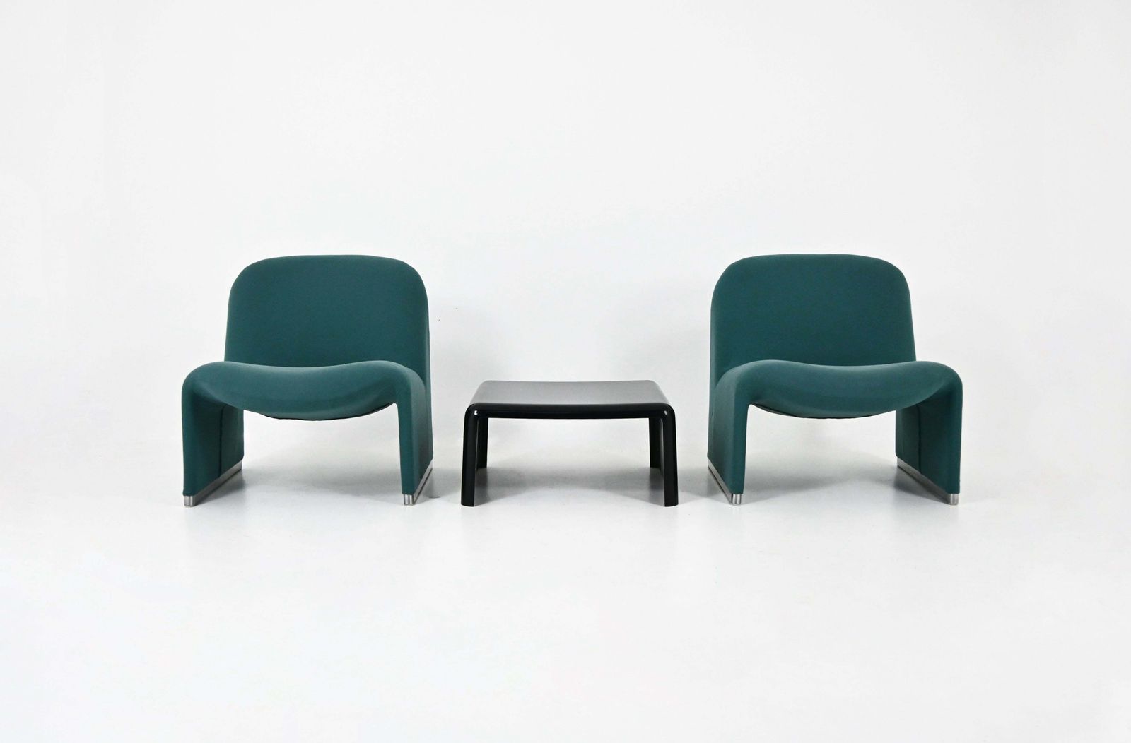 Alky Chairs + Table By Giancarlo Piretti For Anonima Castelli, 1970s, Set Of 3 photo furniture