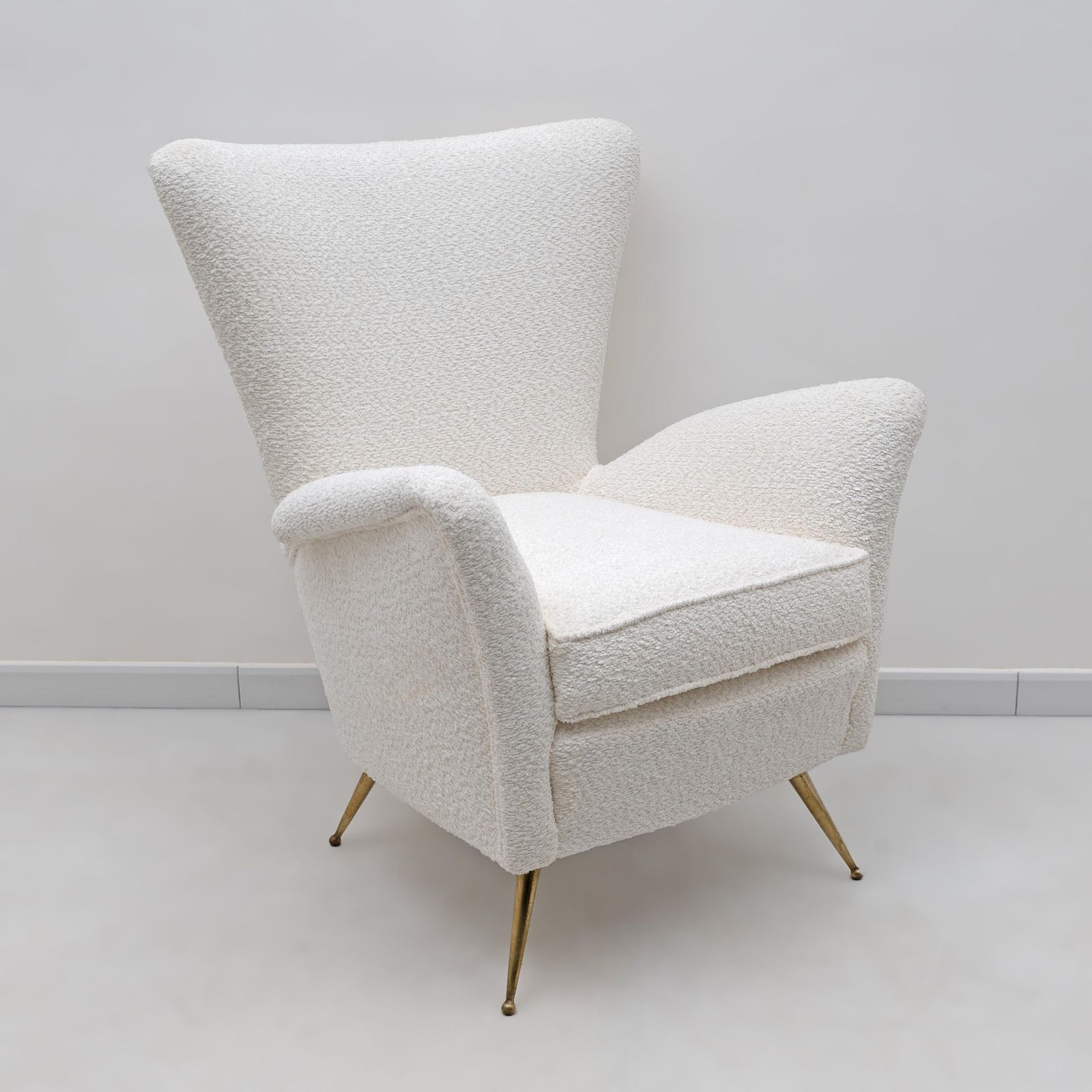 Gio Ponti Art Dèco Italian Lounge Armchair From Hotel Bristol Merano, 50s photo Furniture