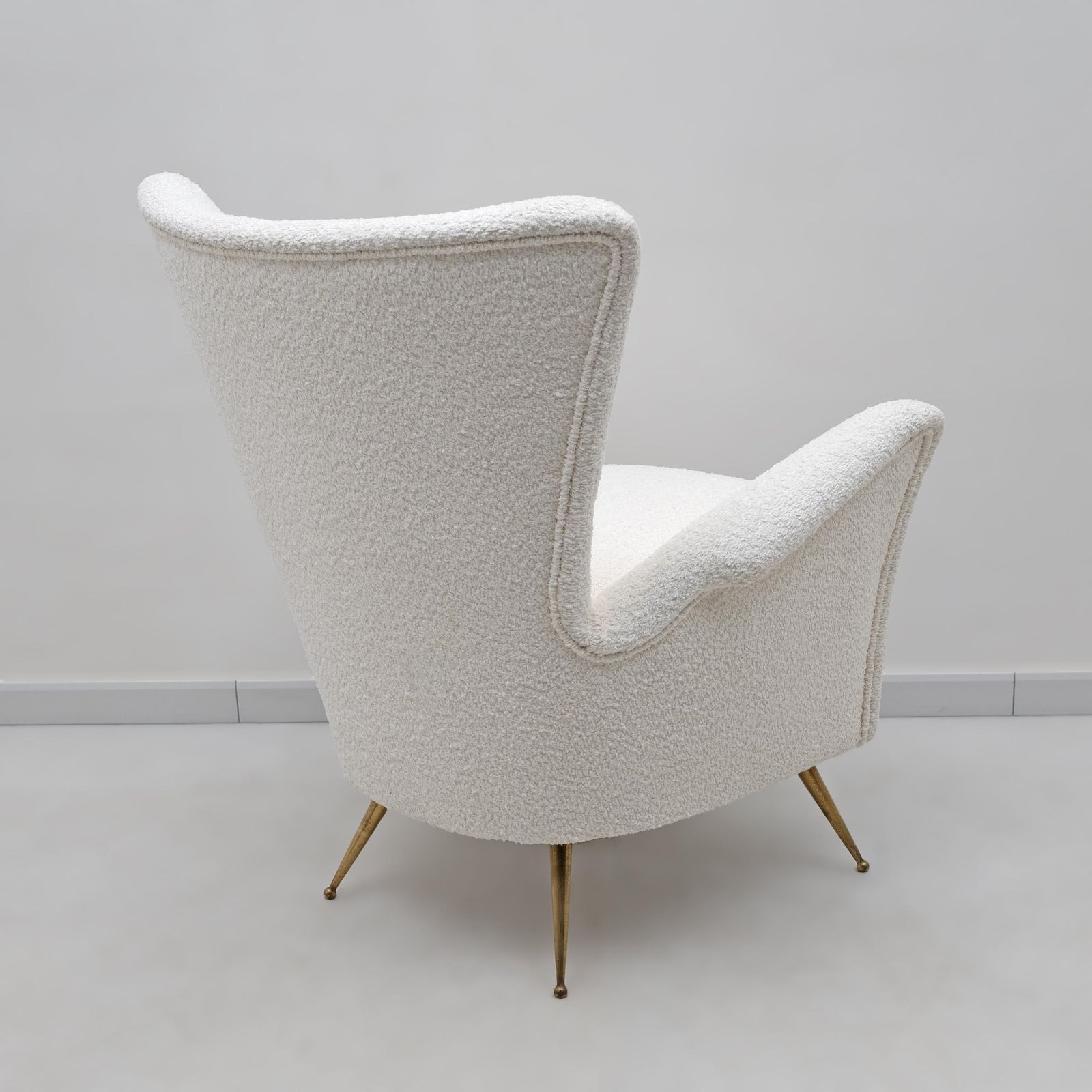 Gio Ponti Art Dèco Italian Lounge Armchair From Hotel Bristol Merano, 50s photo buy