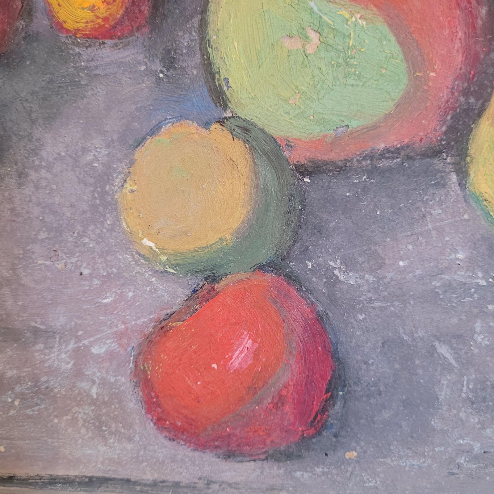 photo furniture Post Impressionist Oil On Board. Tablescape Still Life. School Of Cezanne. 1950s, By Jean Perret