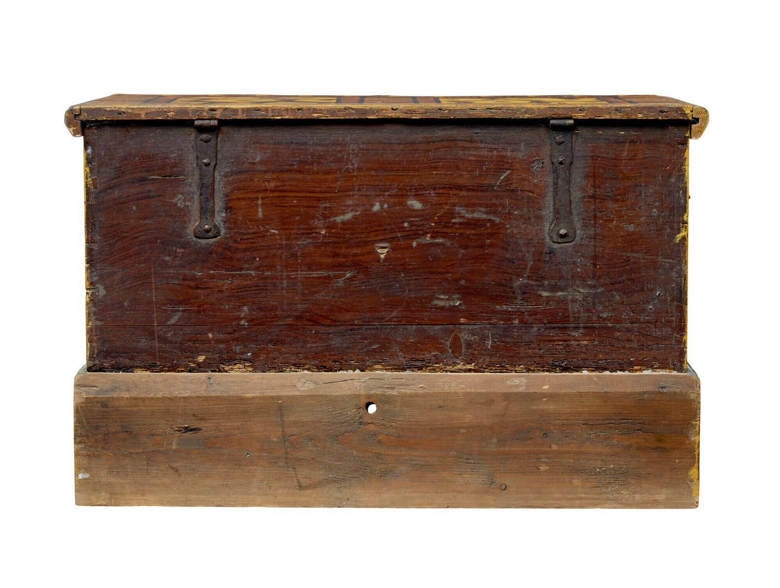 19th Century Alpine Region Hand Painted Marriage Chest photo for sale