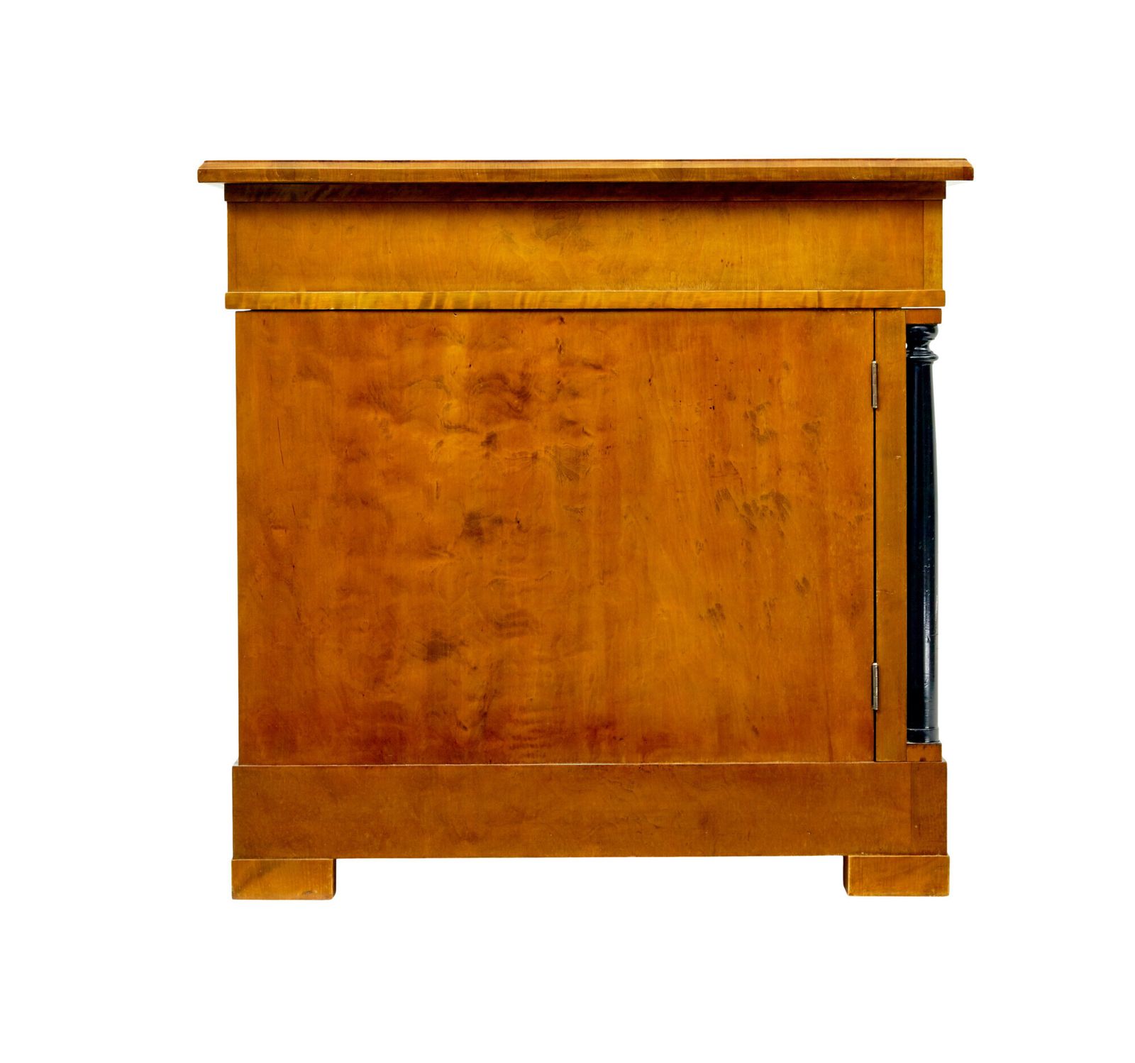 Swedish Early 20th Century Empire Revival Birch Pedestal Desk photo vintage